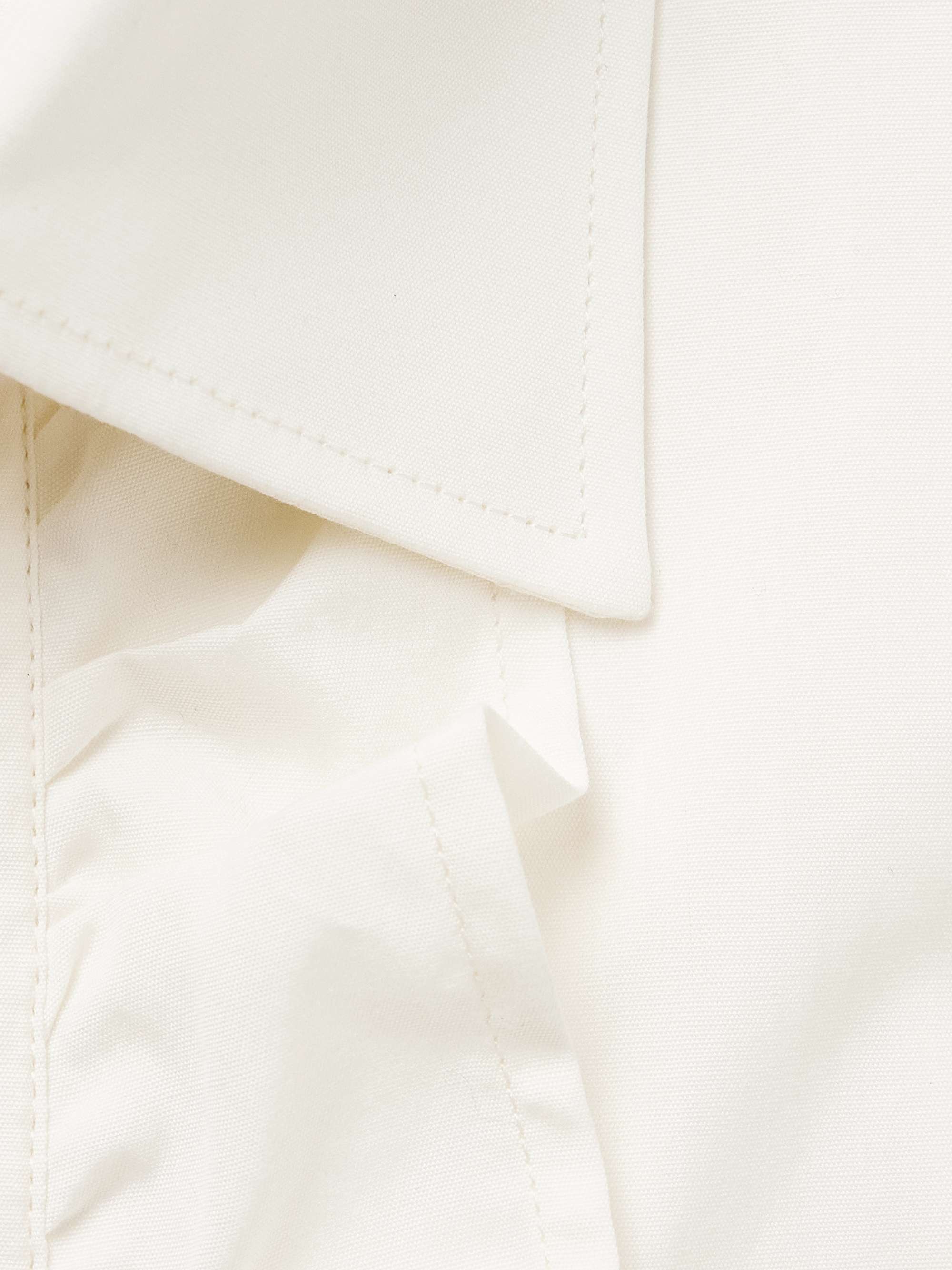 Ruffled Cotton-Poplin Shirt view