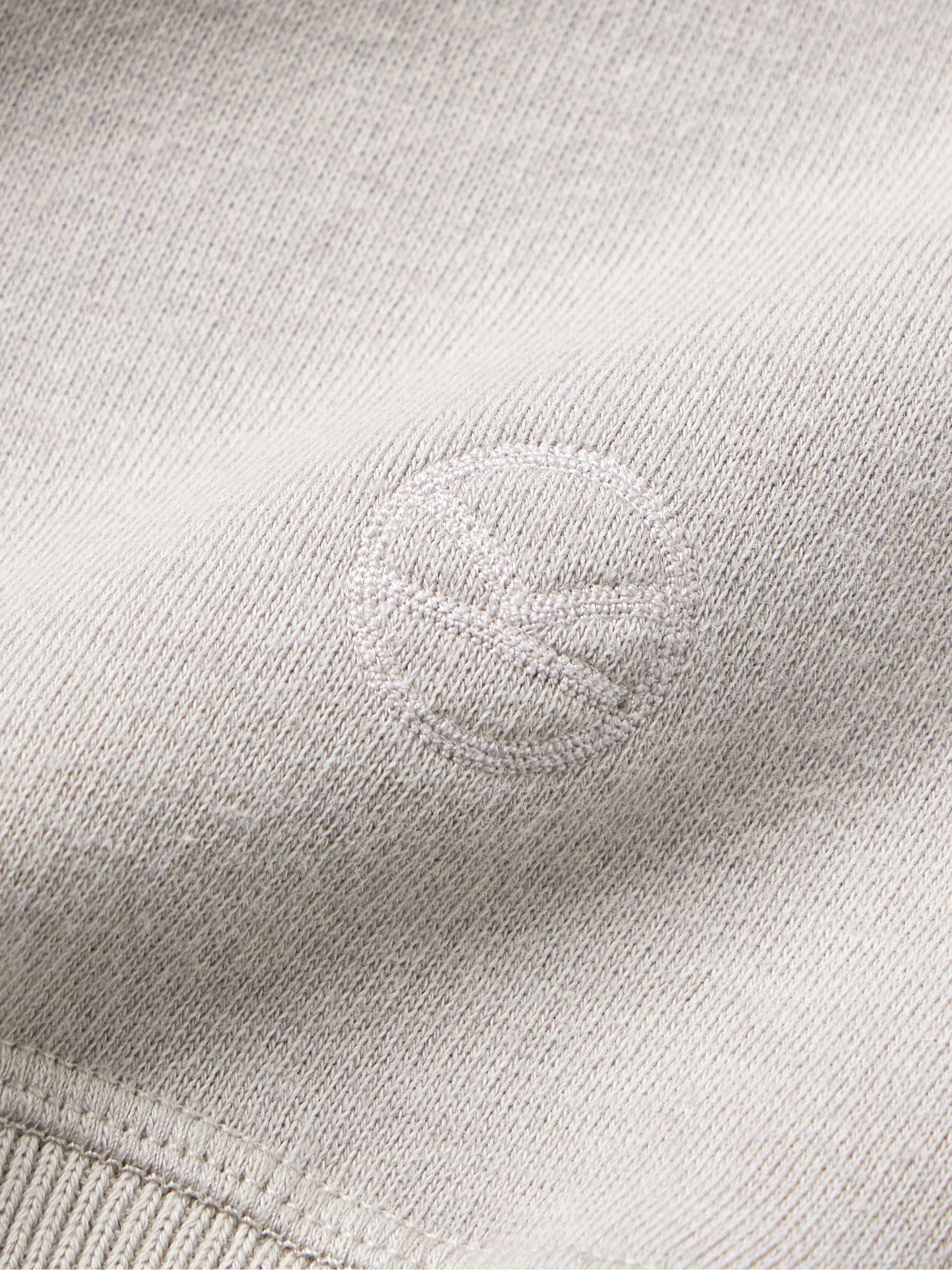 Logo-Embroidered Cotton and Cashmere-Blend Jersey Sweatshirt view