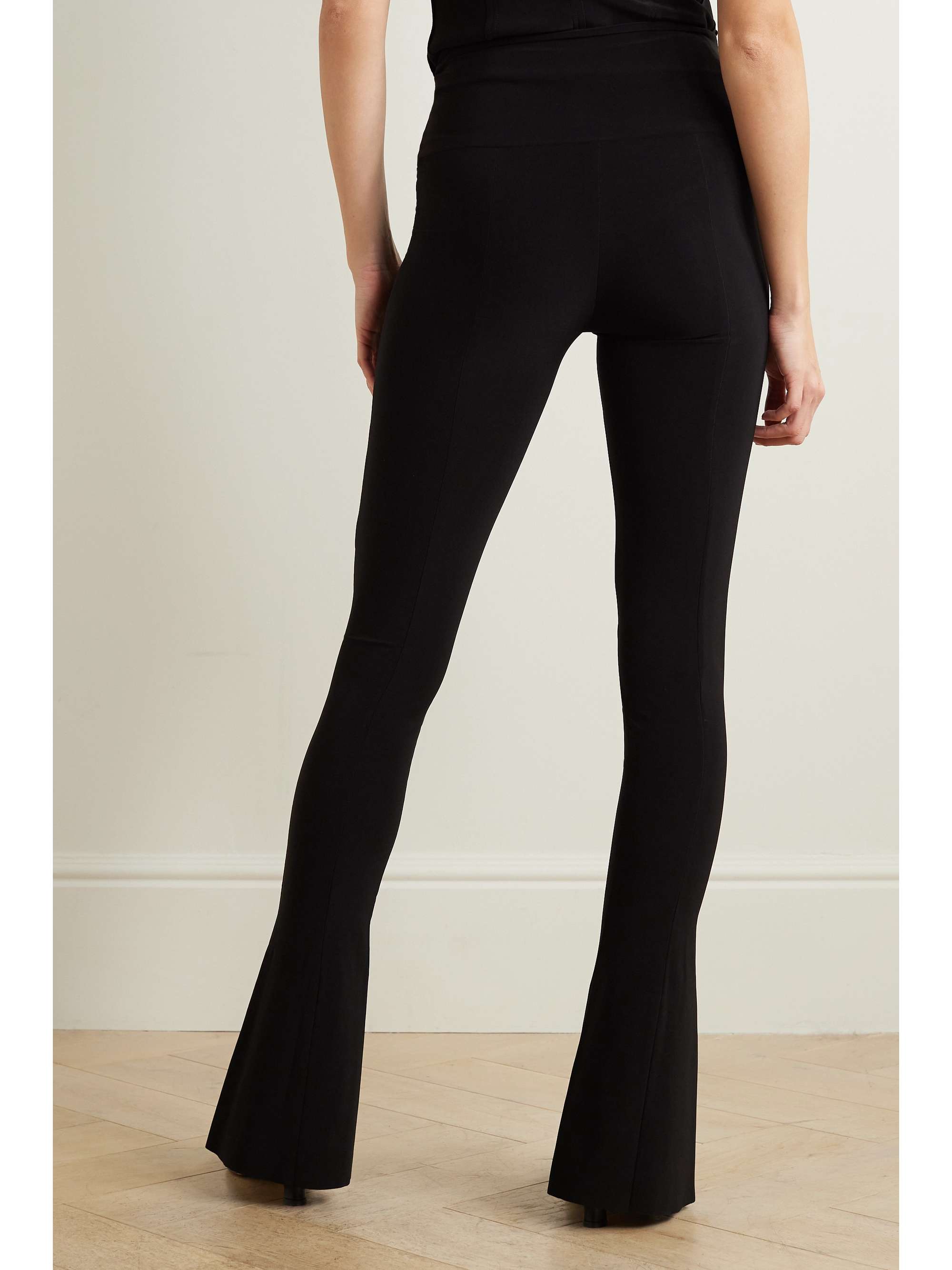 Spat stretch-jersey flared leggings view