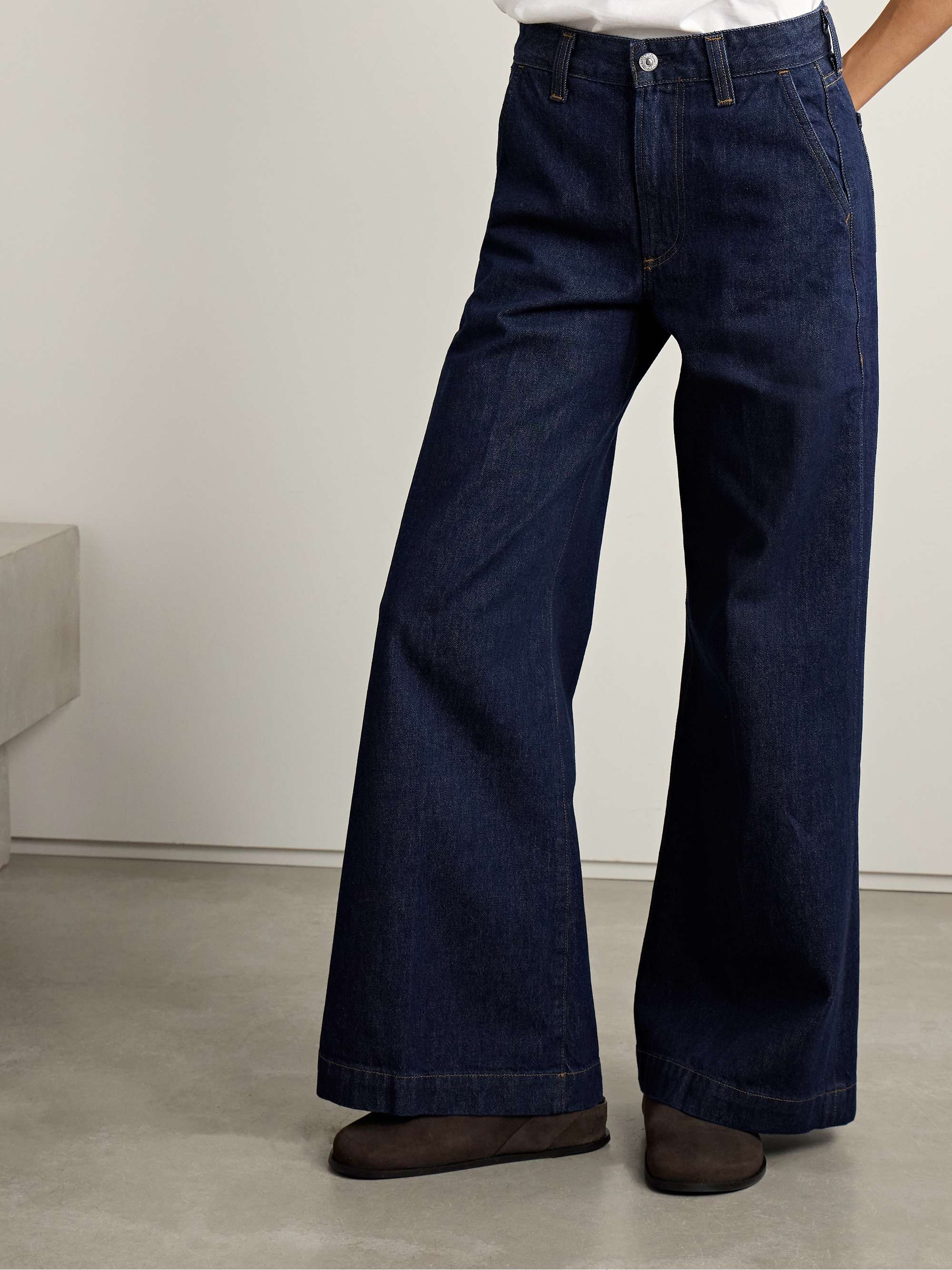 + Argent Beverly high-rise wide-leg jeans view