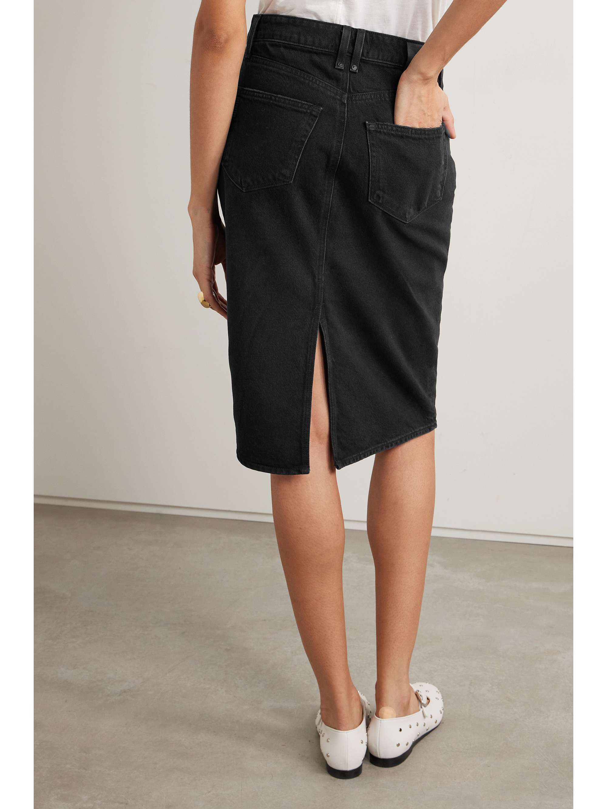 + NET SUSTAIN Siren denim skirt view