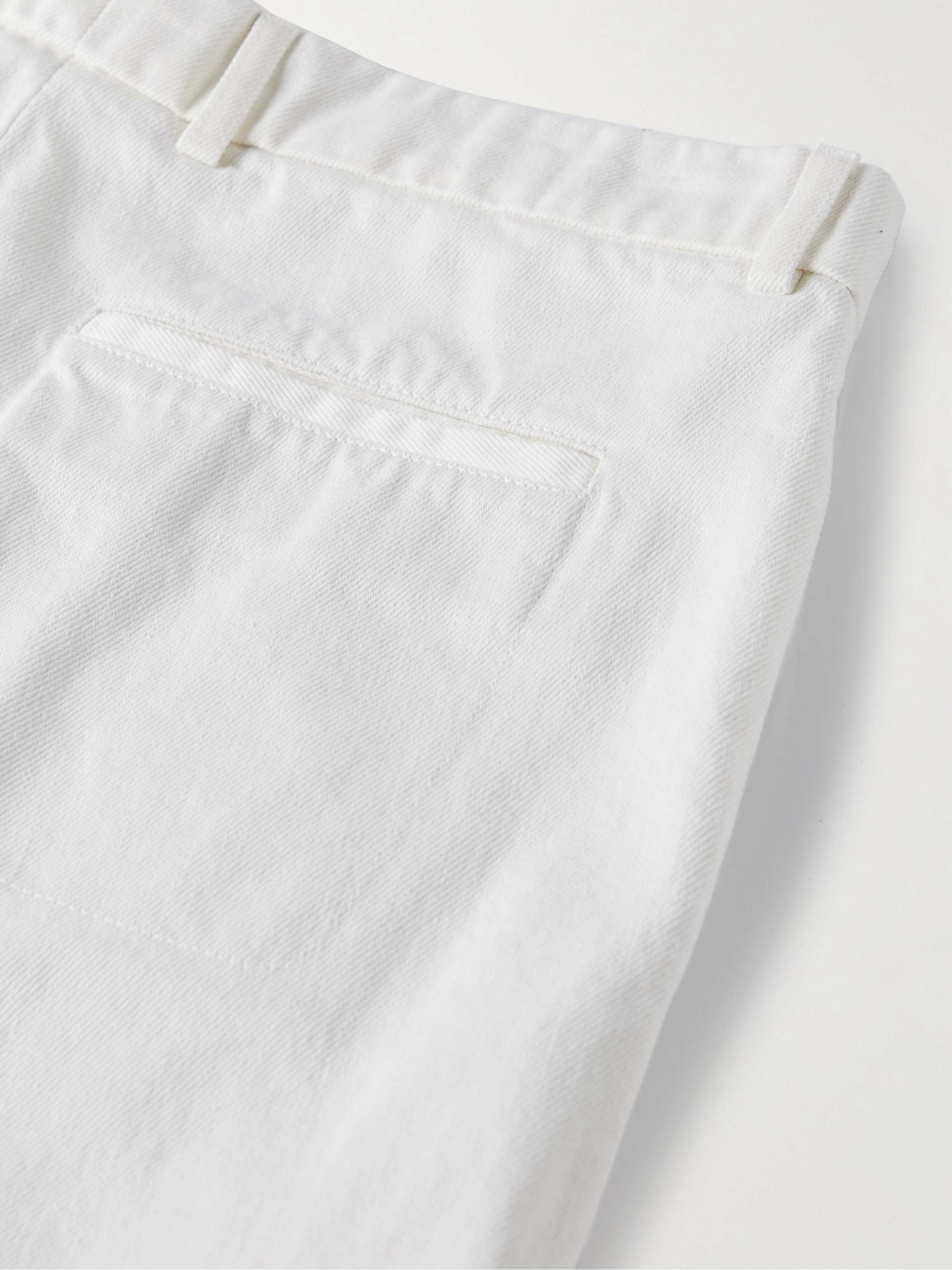 Merse Straight-Leg Cotton-Twill Trousers view