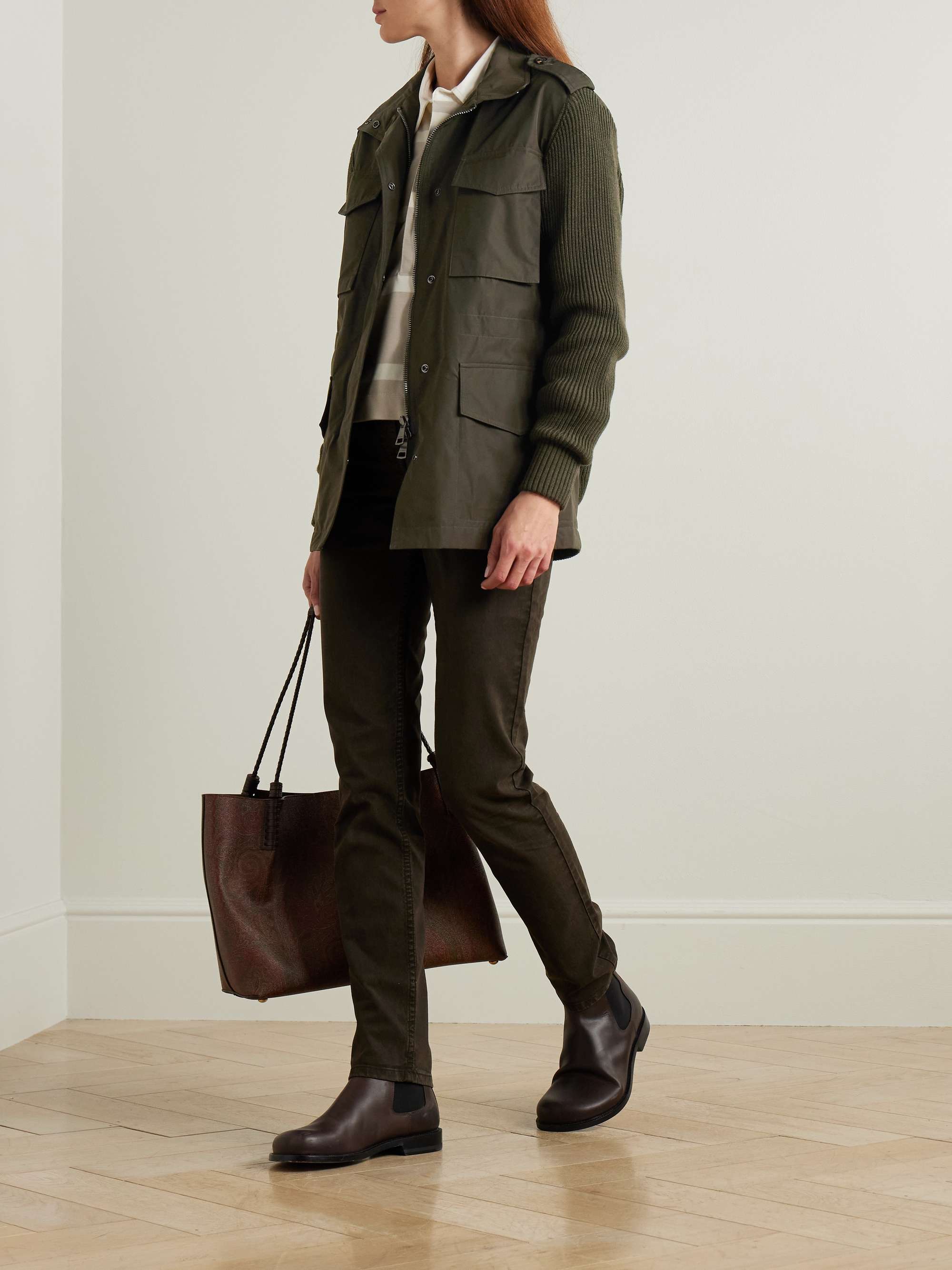 Chillingham wool-paneled shell jacket view