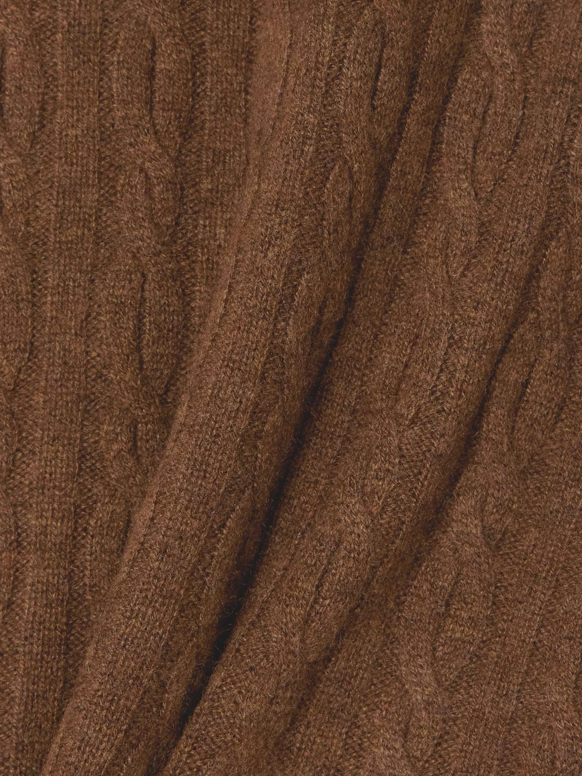 Cable-knit cashmere sweater vest view