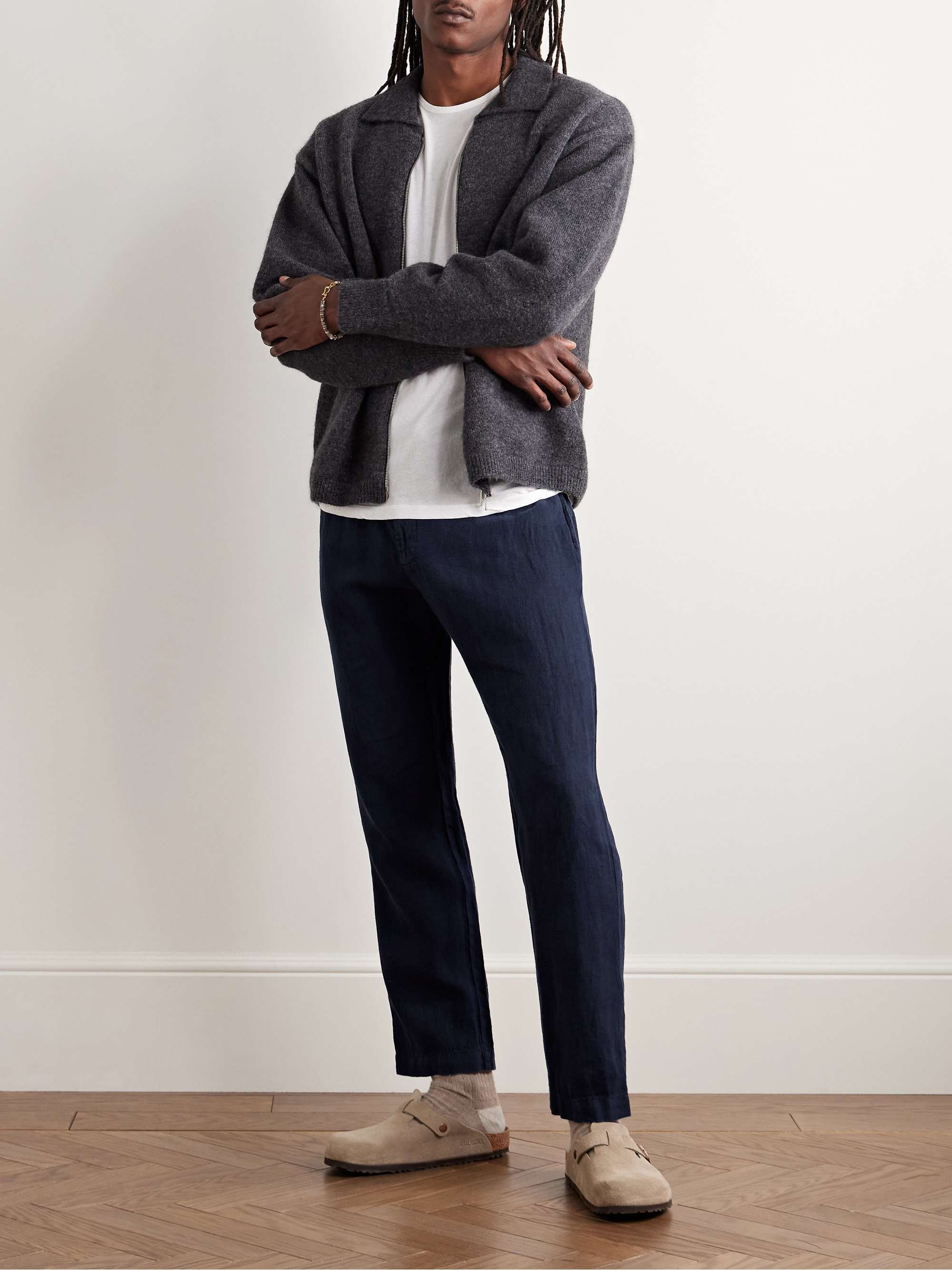 Tanker Tapered Linen Drawstring Trousers view
