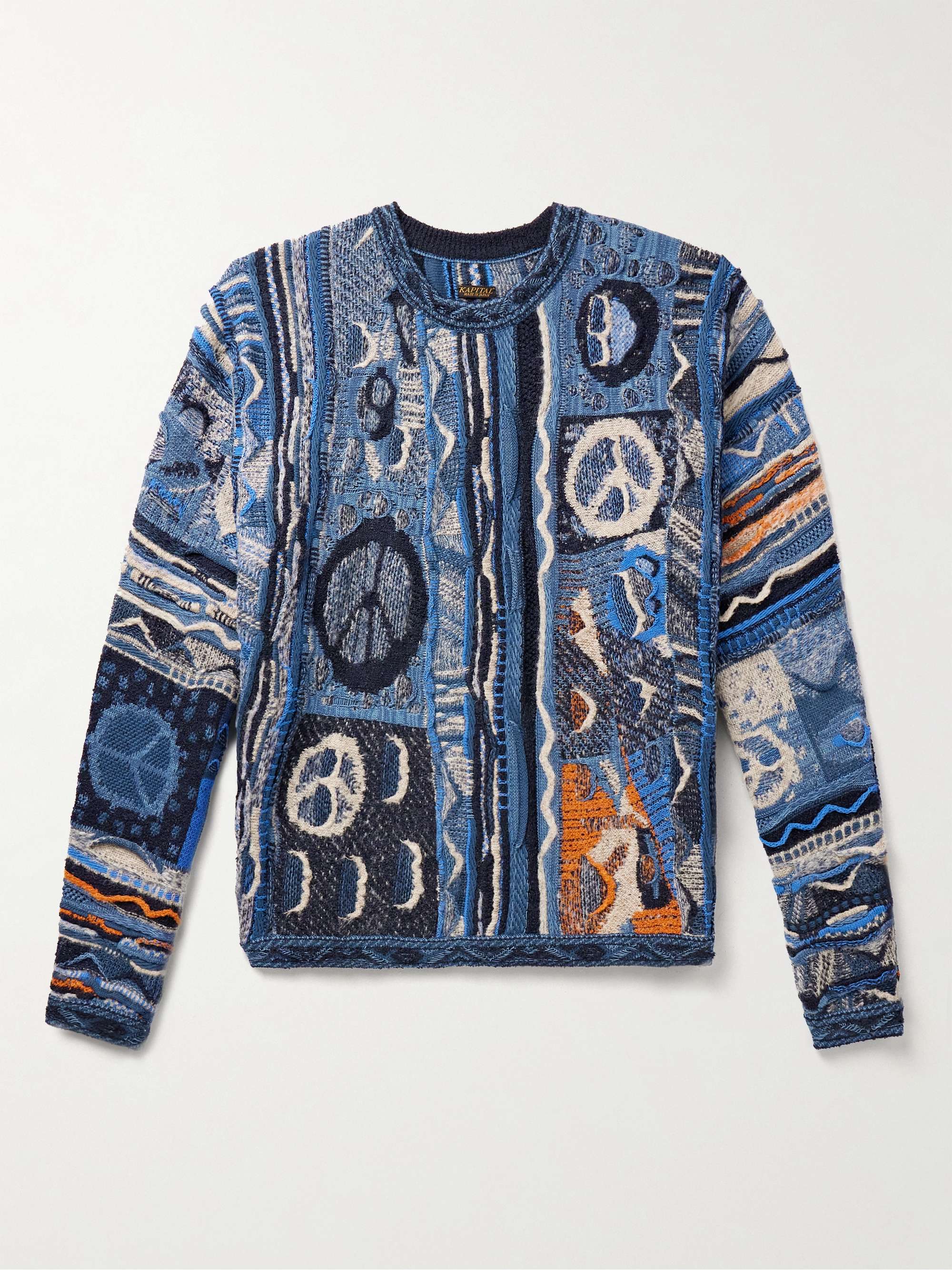 Boro Gaudy Cotton-Blend Jacquard Sweater view