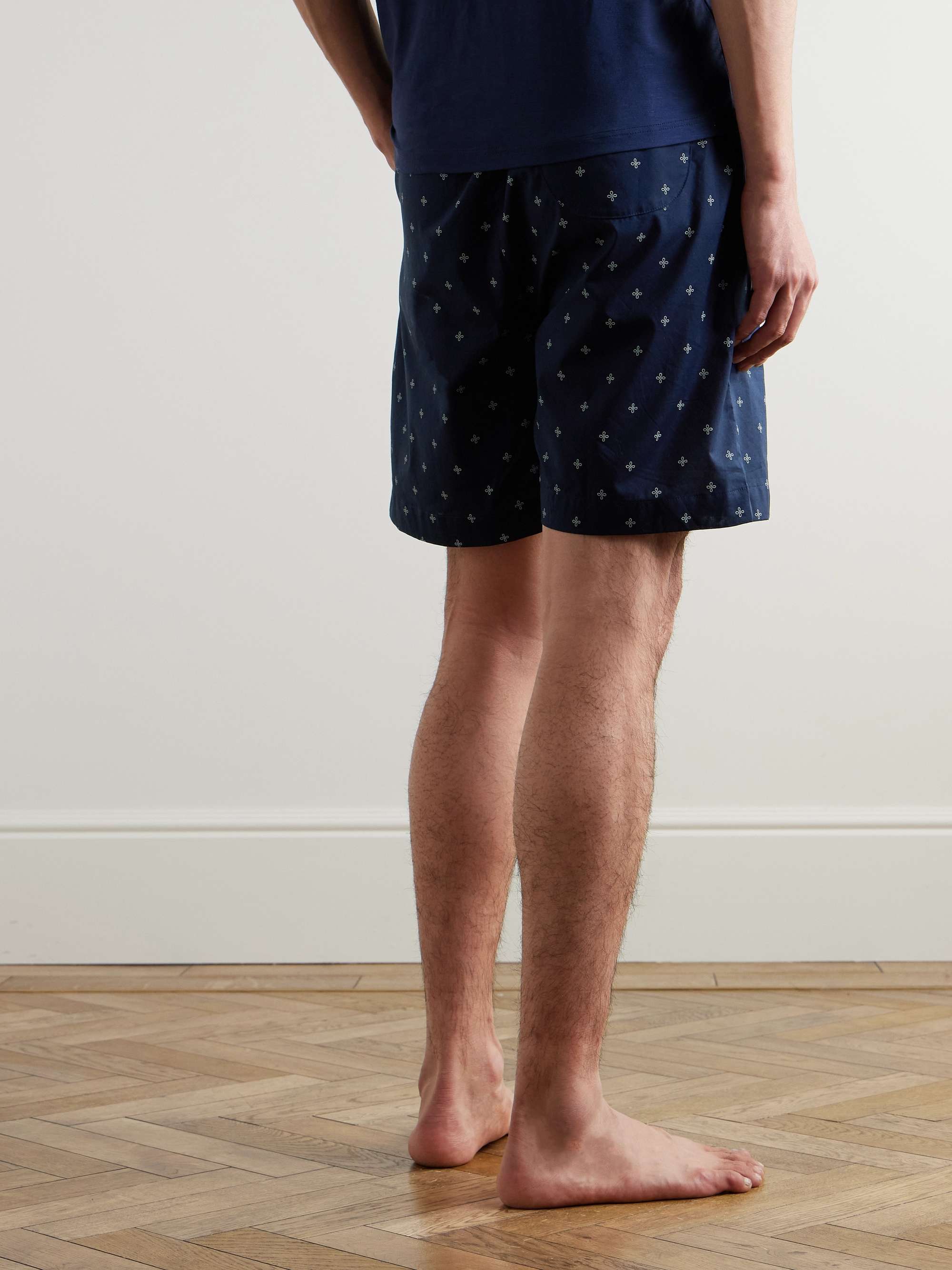 Nelson Printed Cotton-Batiste Pyjama Shorts view