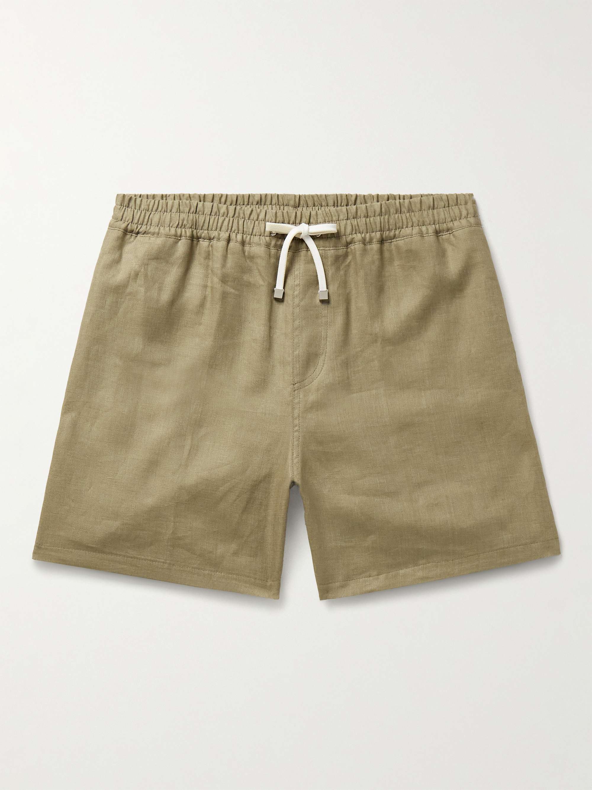 Arizona Straight-Leg Linen Bermuda Shorts view