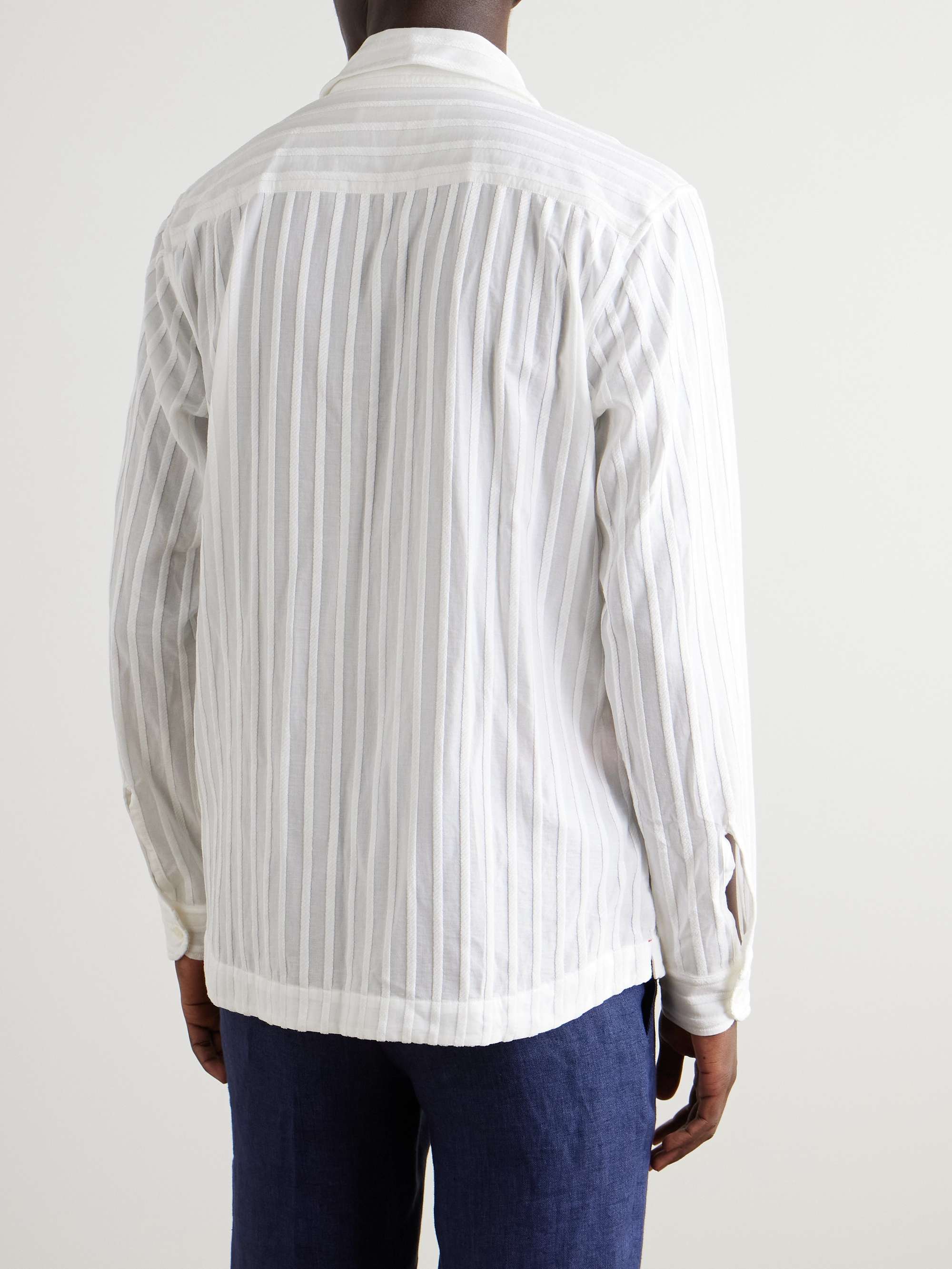Ridley Striped Chenille Polo Shirt view