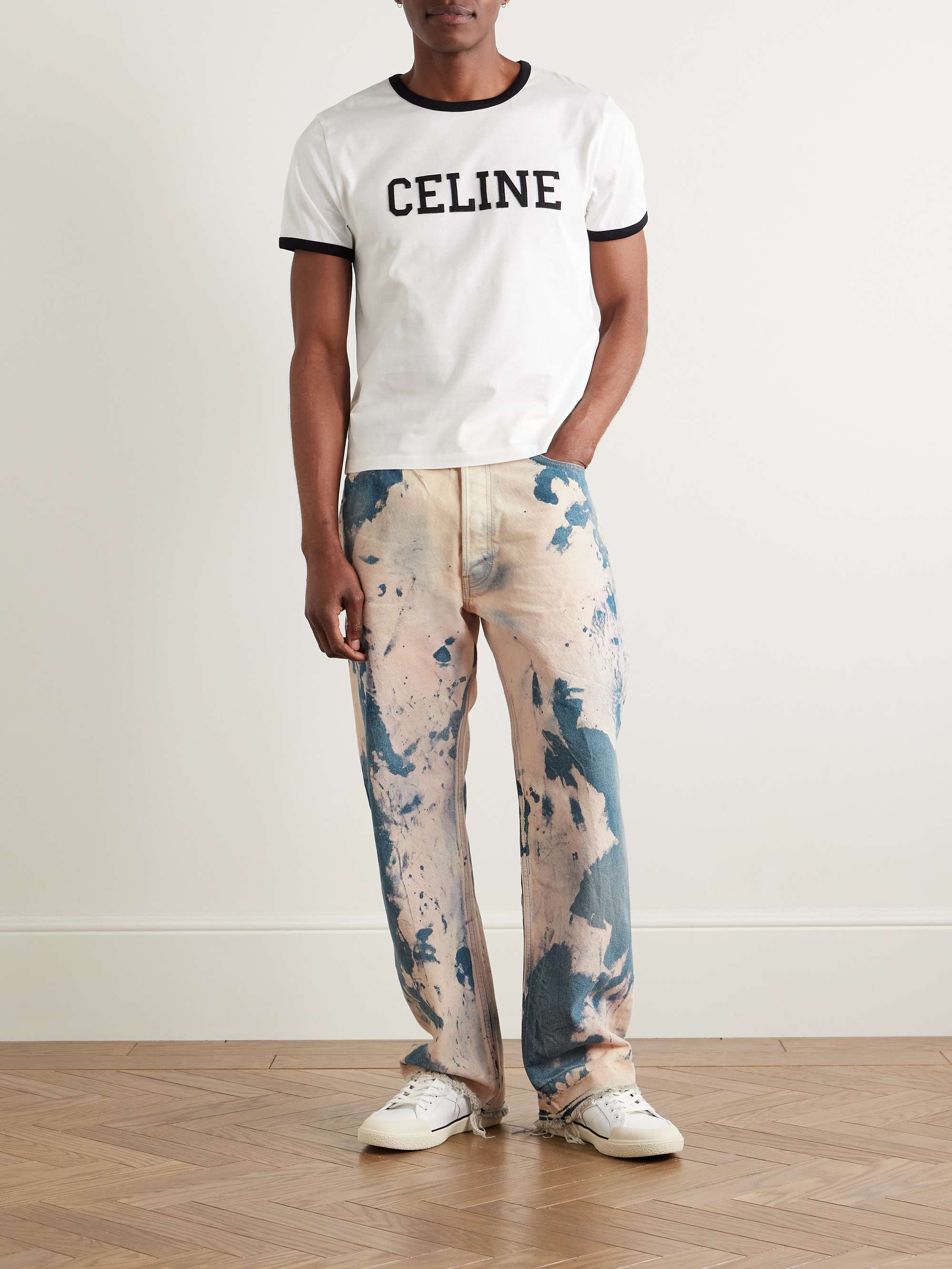 Wesley Straight-Leg Bleached Jeans view