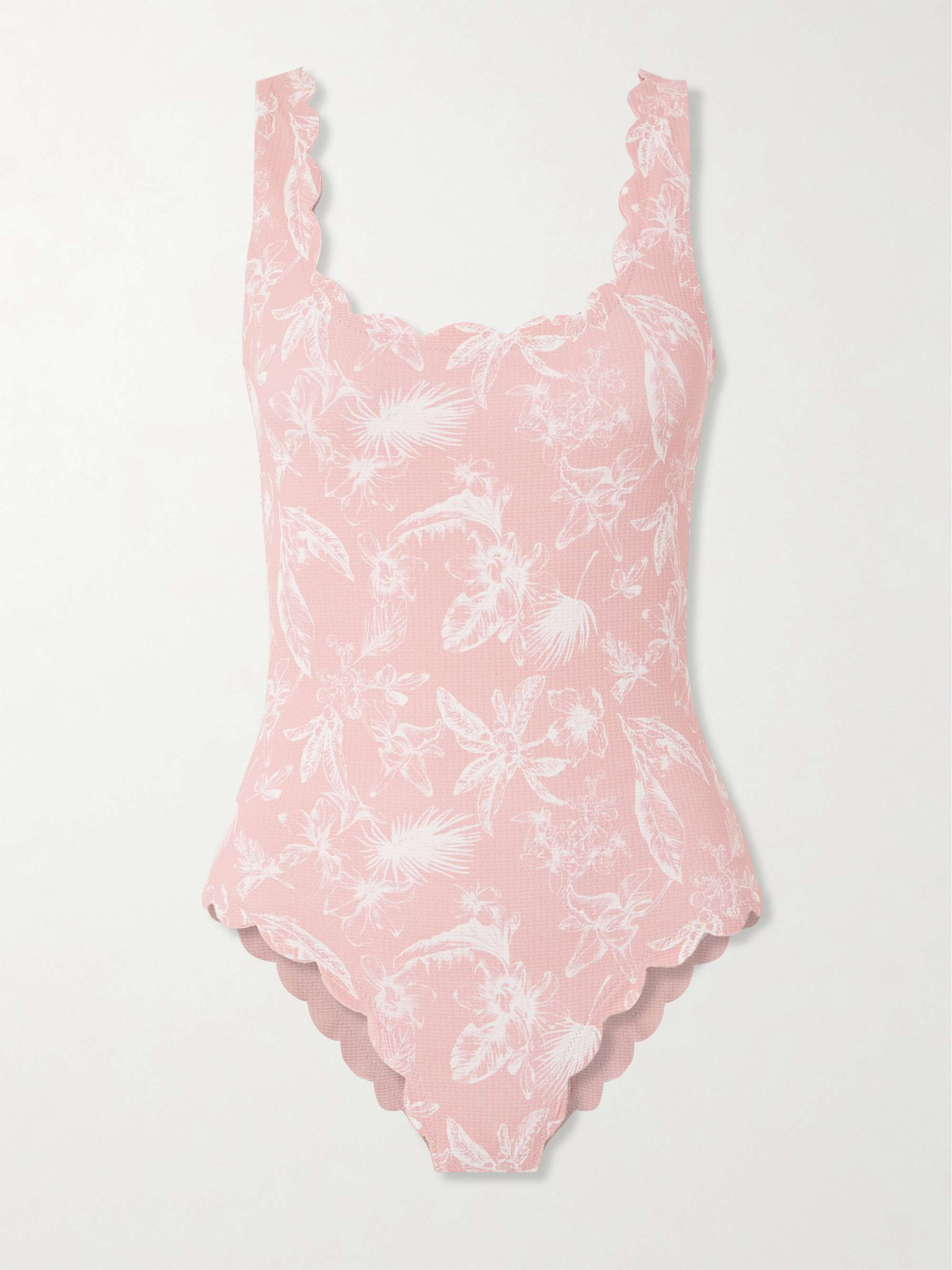 Palm Springs printed stretch-seersucker swimsuit view