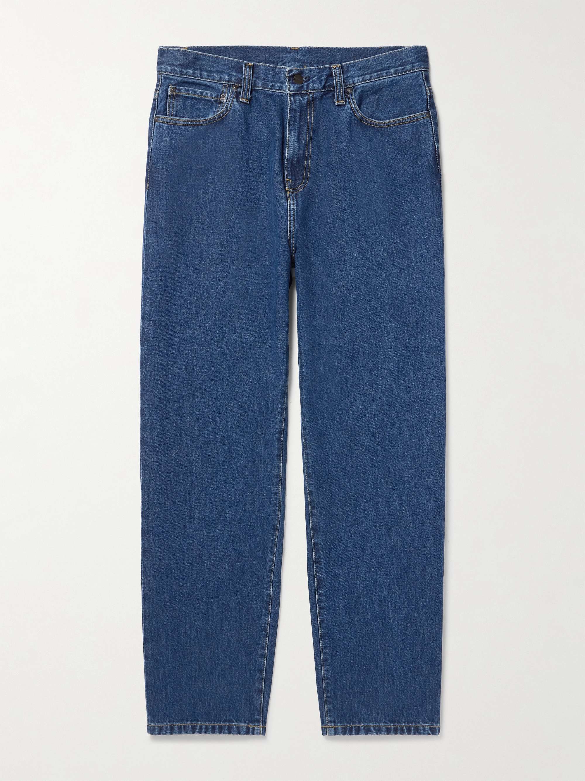Aaron Straight-Leg Logo-Appliquéd Jeans view