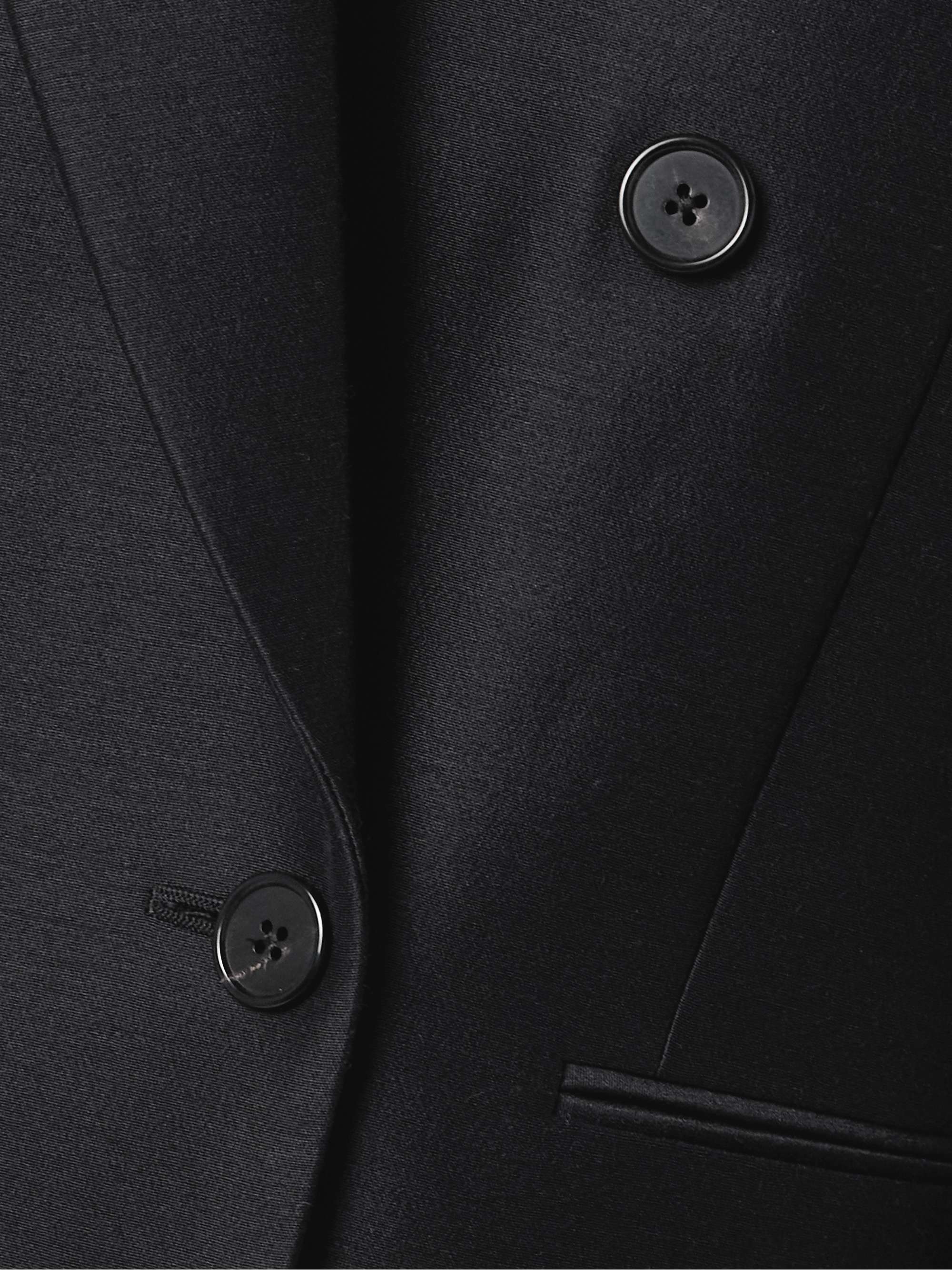 Sandon double-breasted wool and silk-blend blazer view