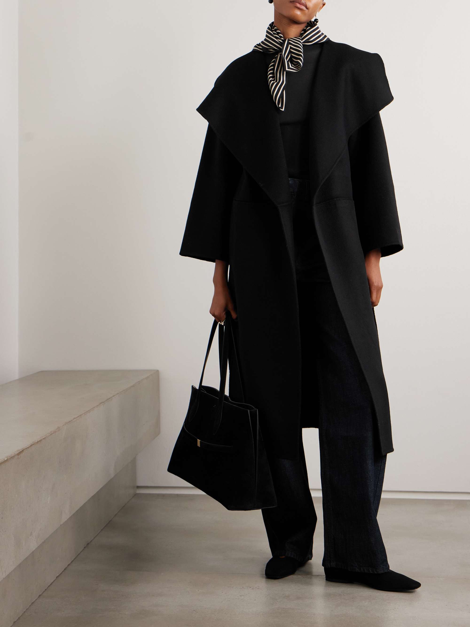 Signature wool and cashmere-blend coat view