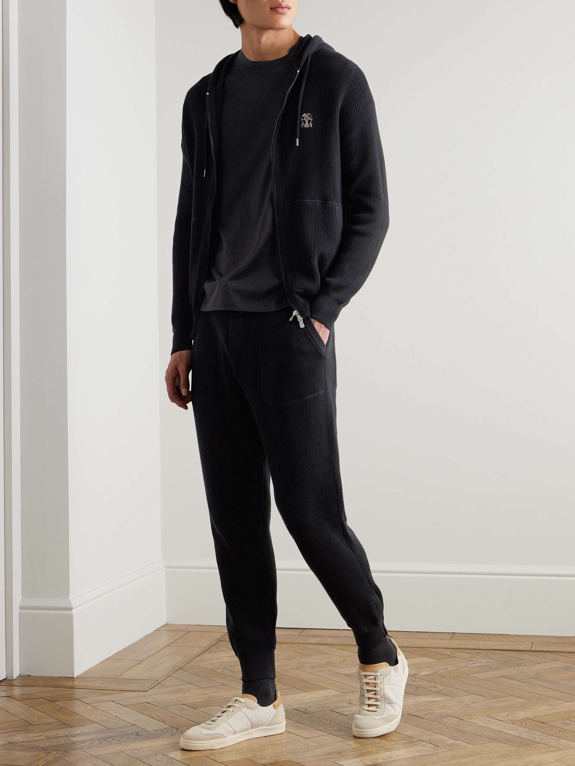 Ribbed Cotton Sweatpants view