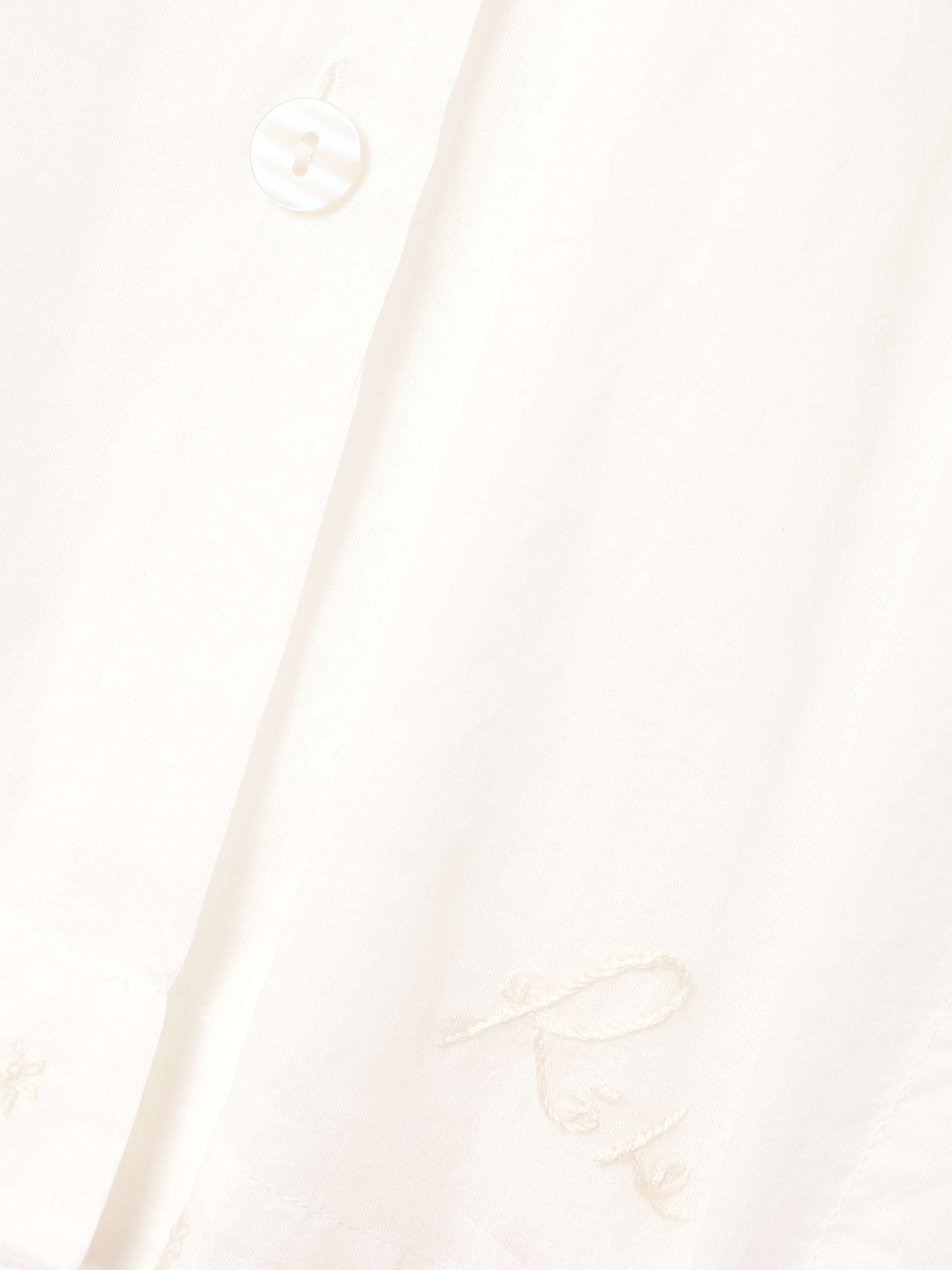Embroidered silk-organza shirt view