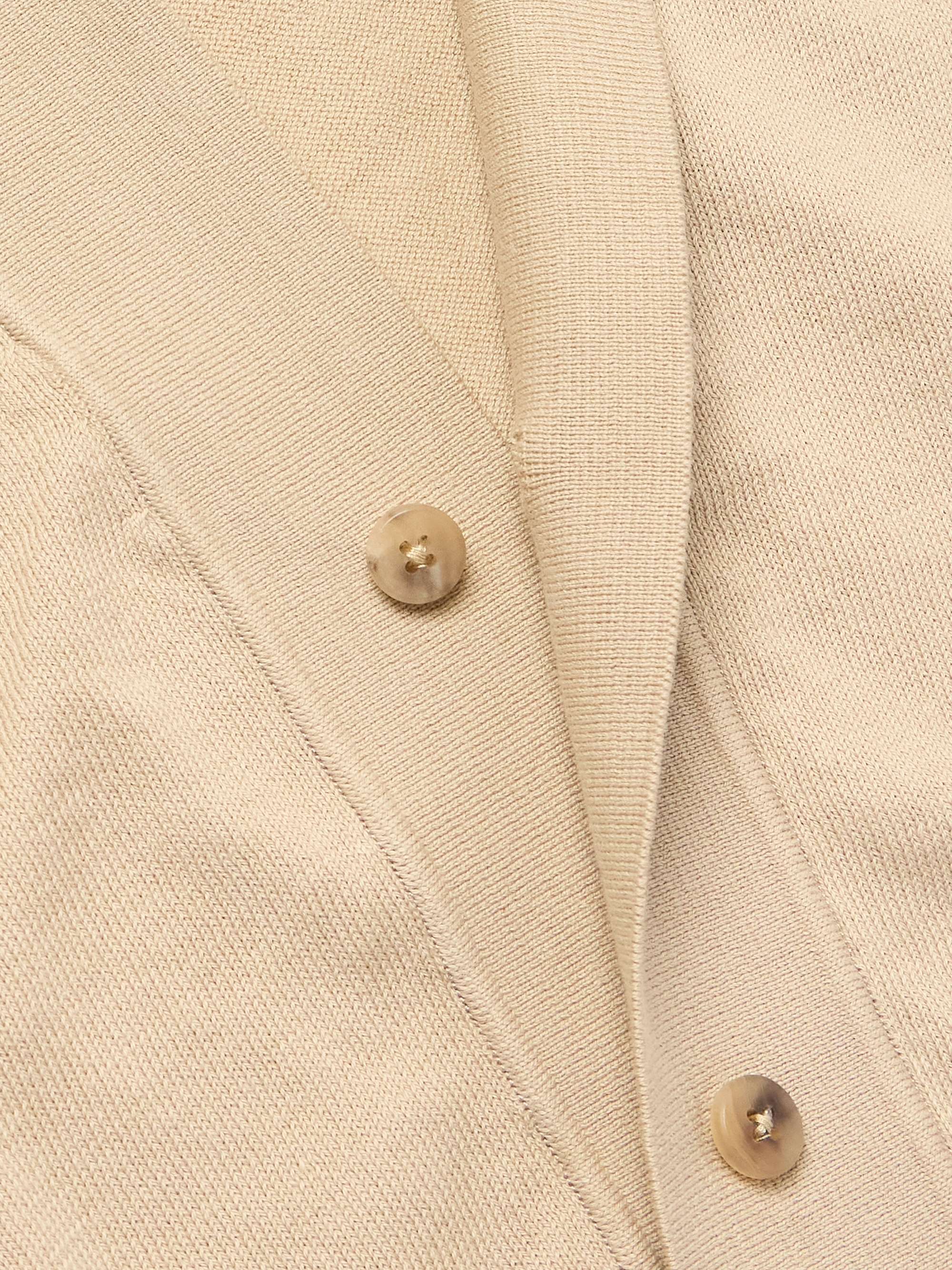 Pointelle-Knit Cotton Cardigan view