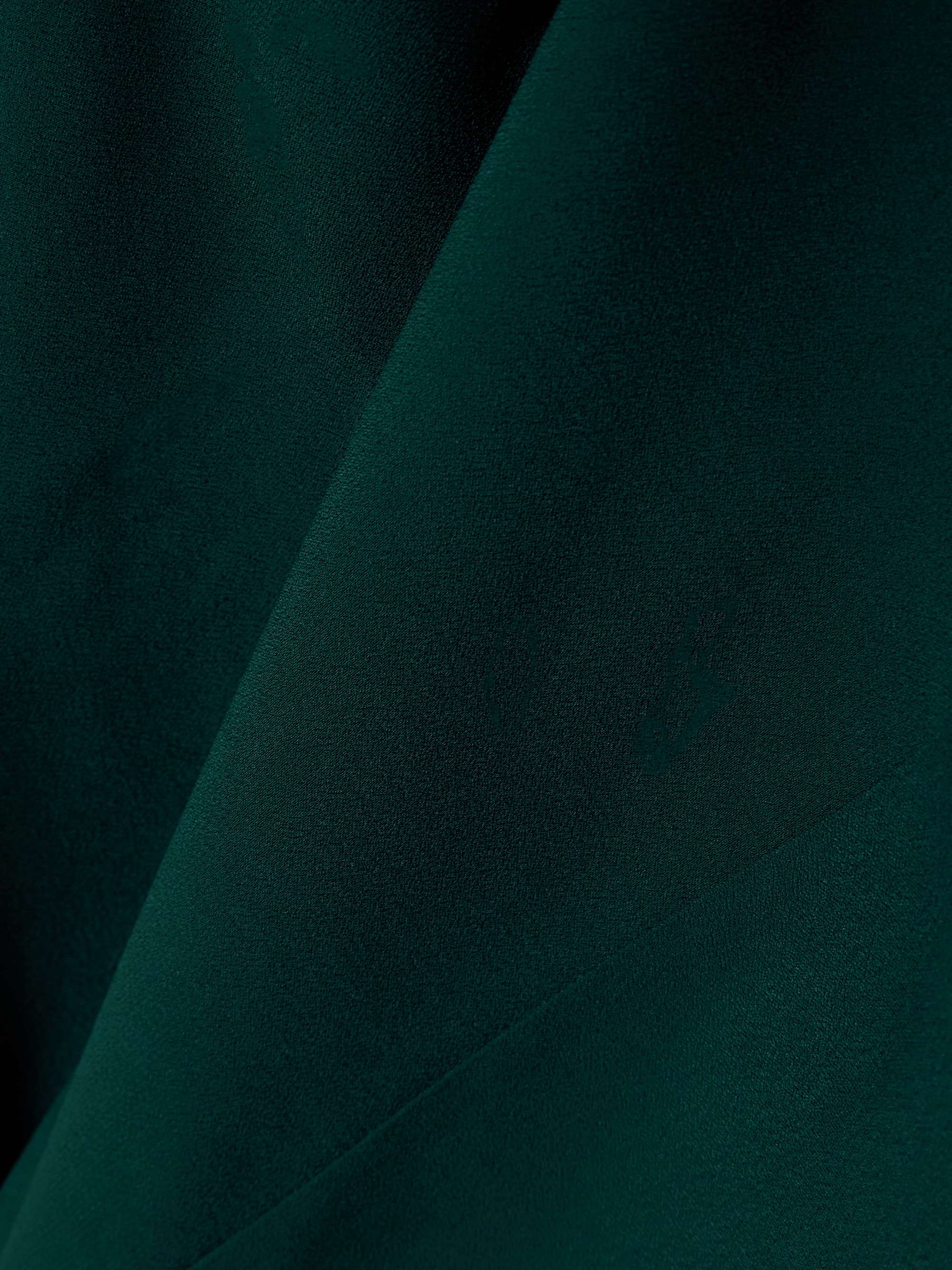 Obsession satin-trimmed crepe gown view