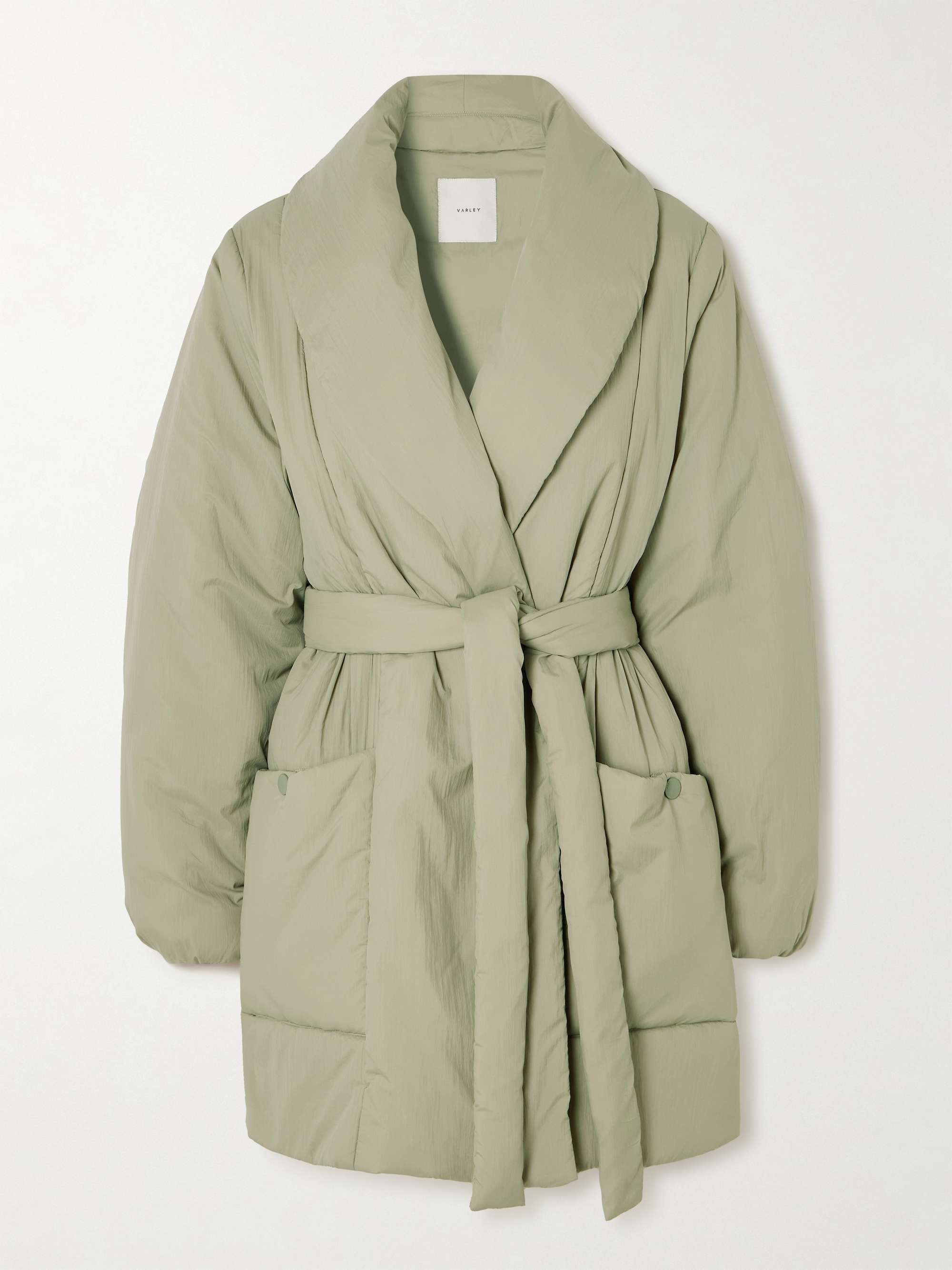 Laona belted padded shell jacket view