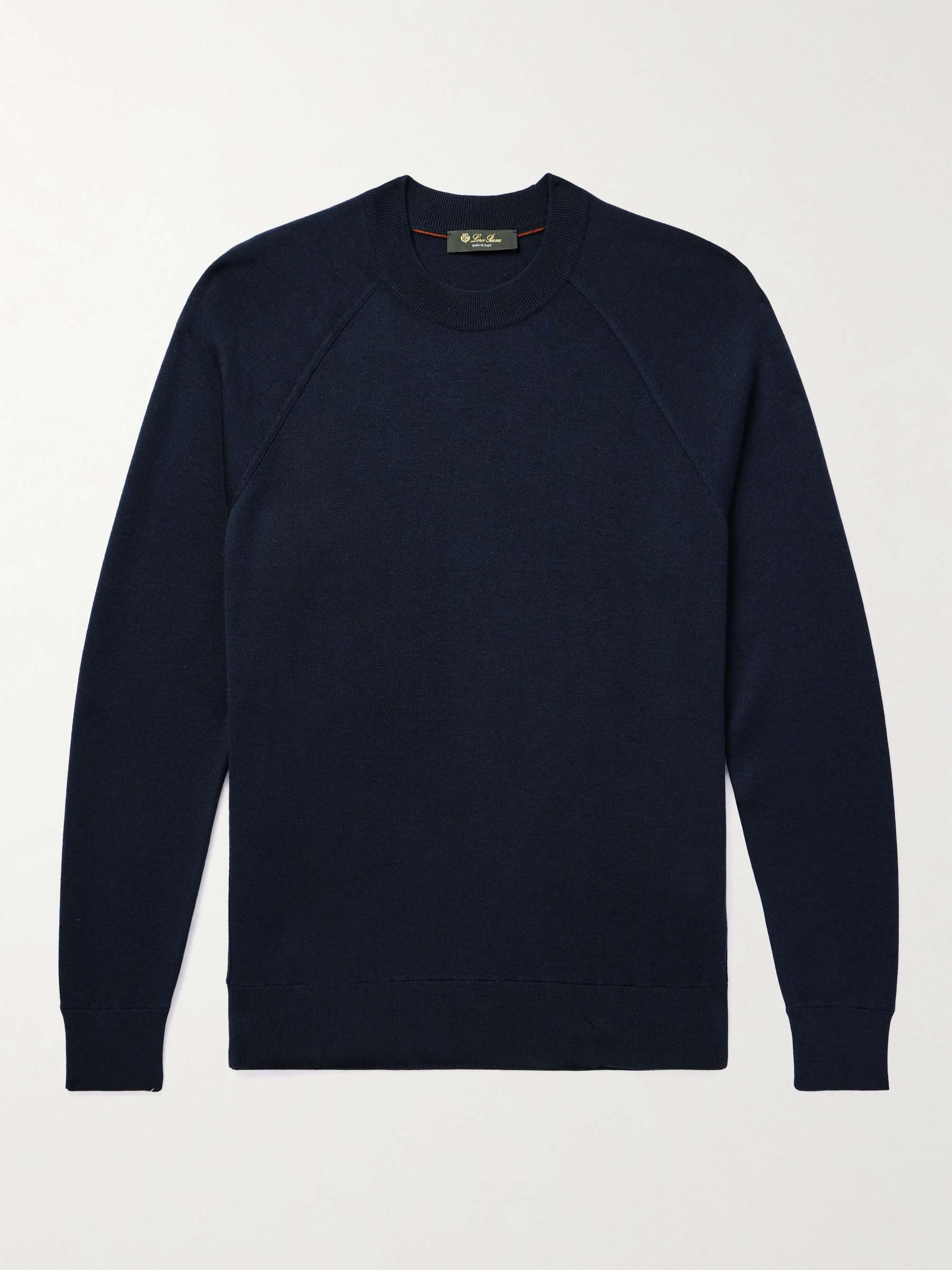 Cashmere, Virgin Wool and Silk-Blend Sweater view