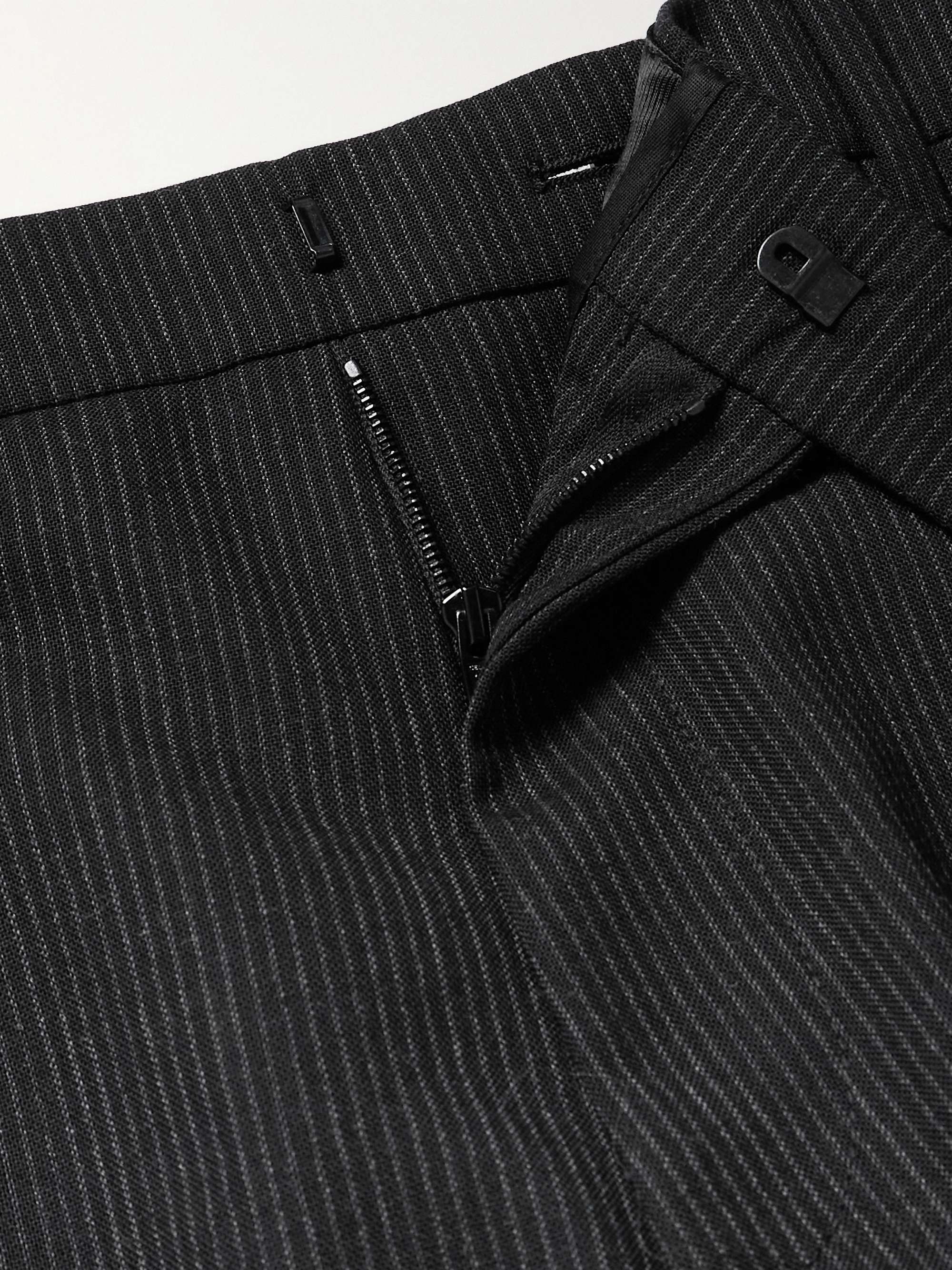 Pinstriped Wool Trousers view