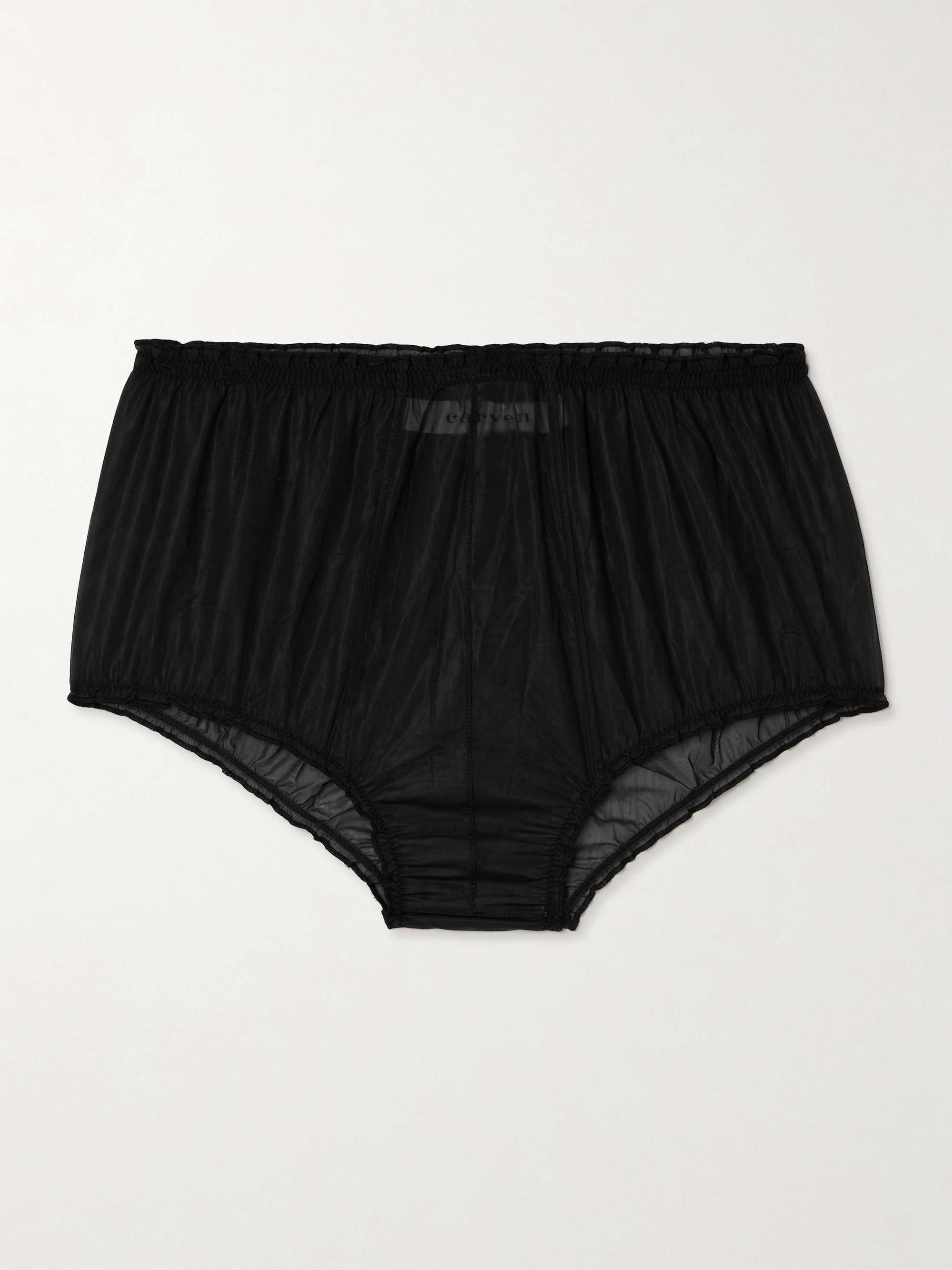 Ruffled tulle briefs view