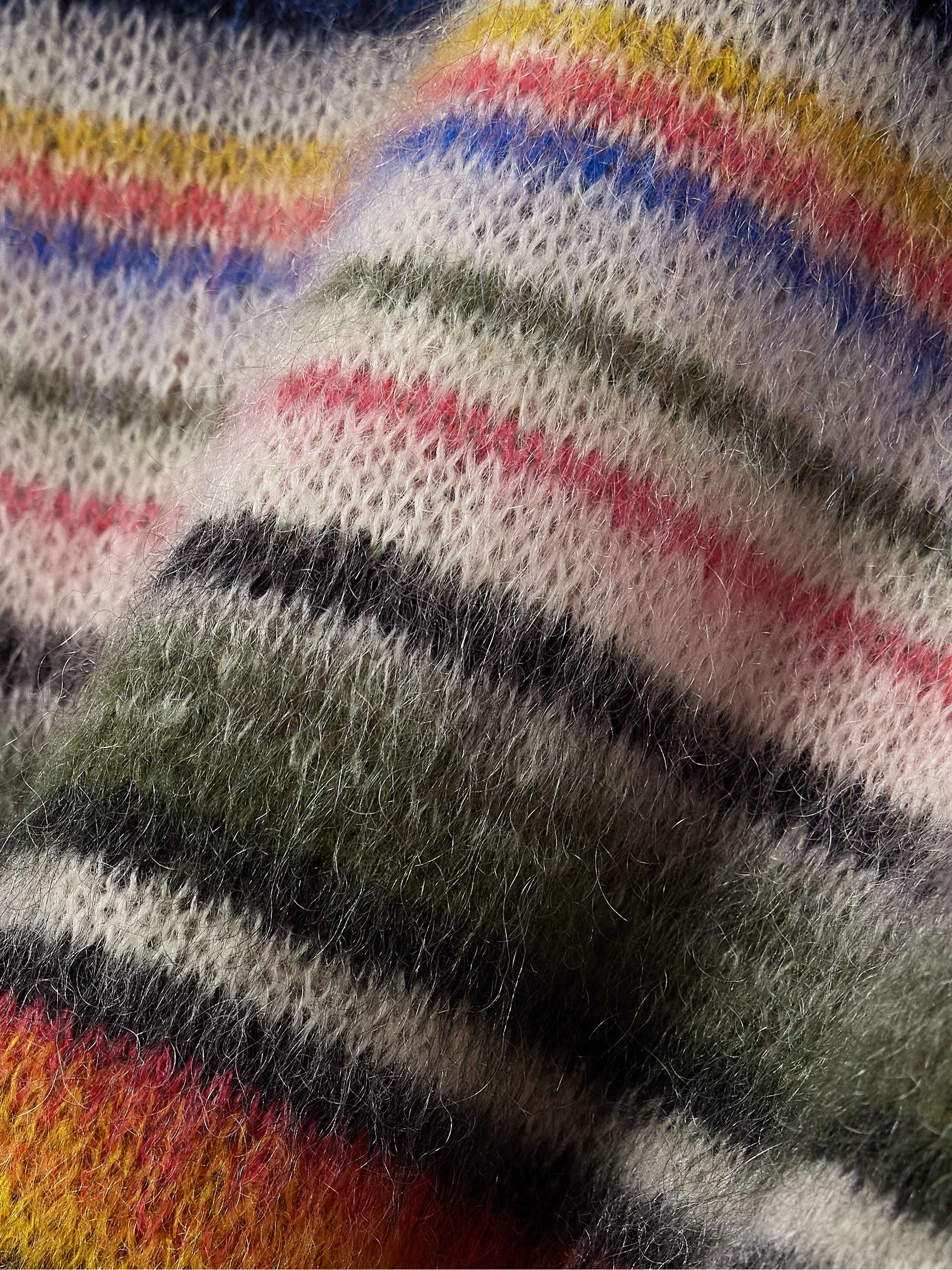 Drussell striped mohair-blend sweater view