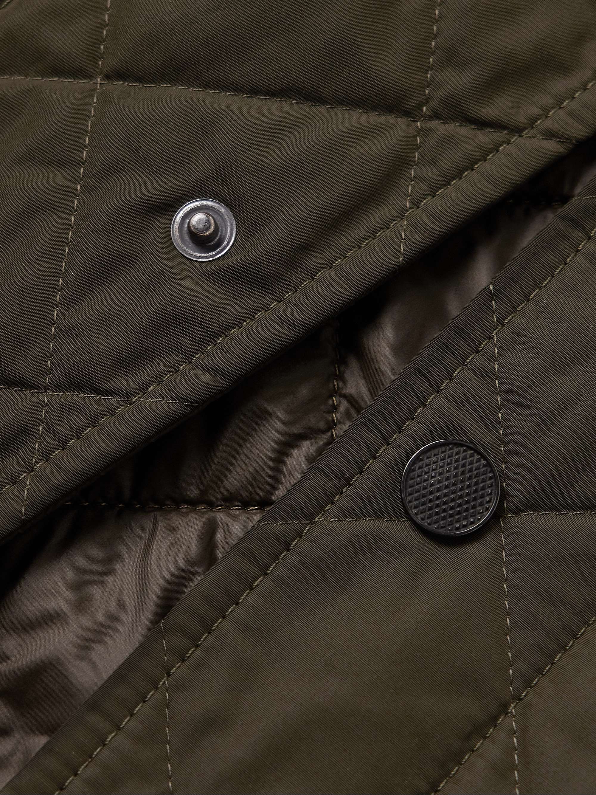 Cotton Corduroy-Trimmed Padded Quilted Shell Gilet view