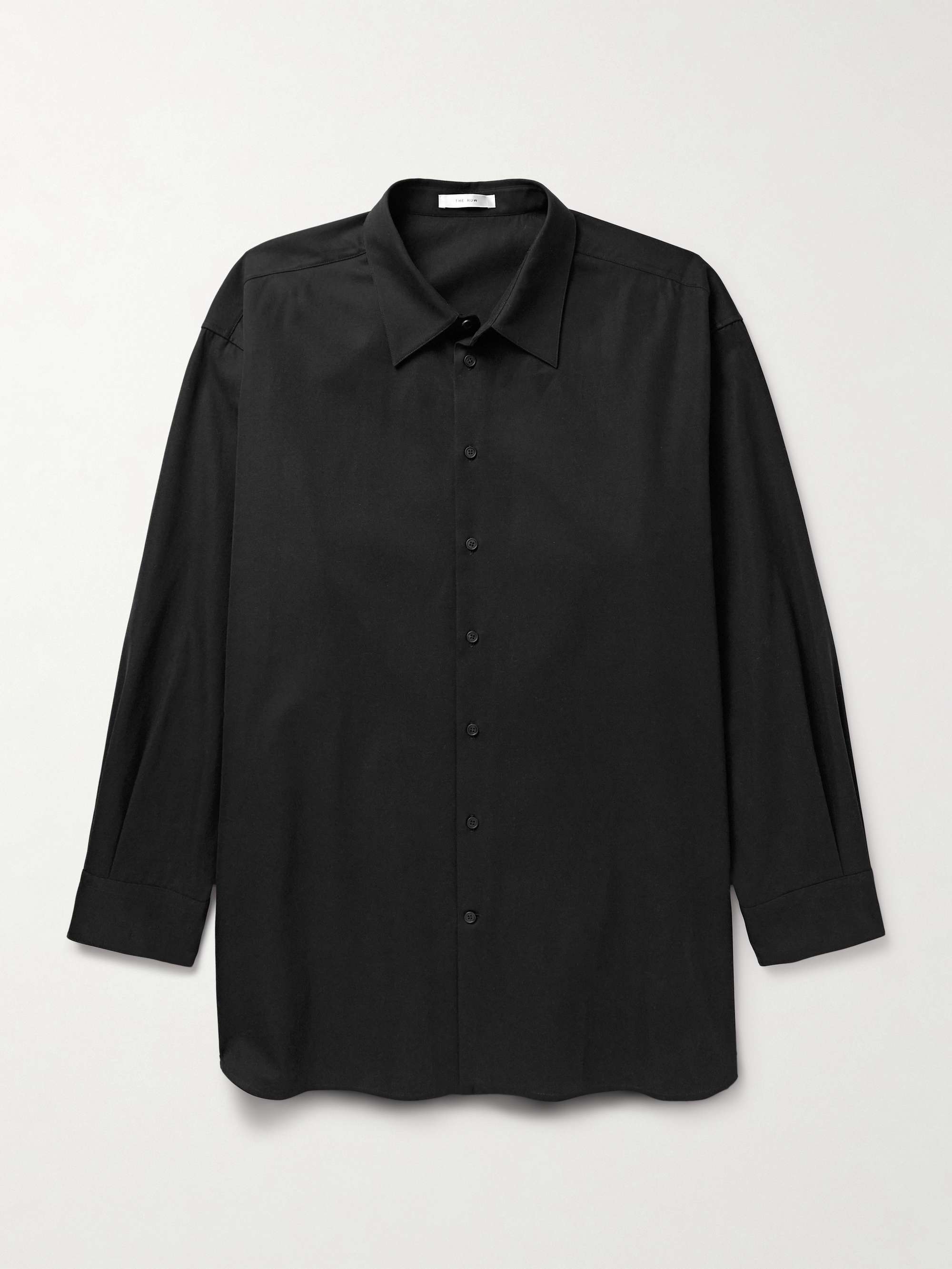 Lukre Oversized Cotton and Cashmere-Blend Twill Shirt view