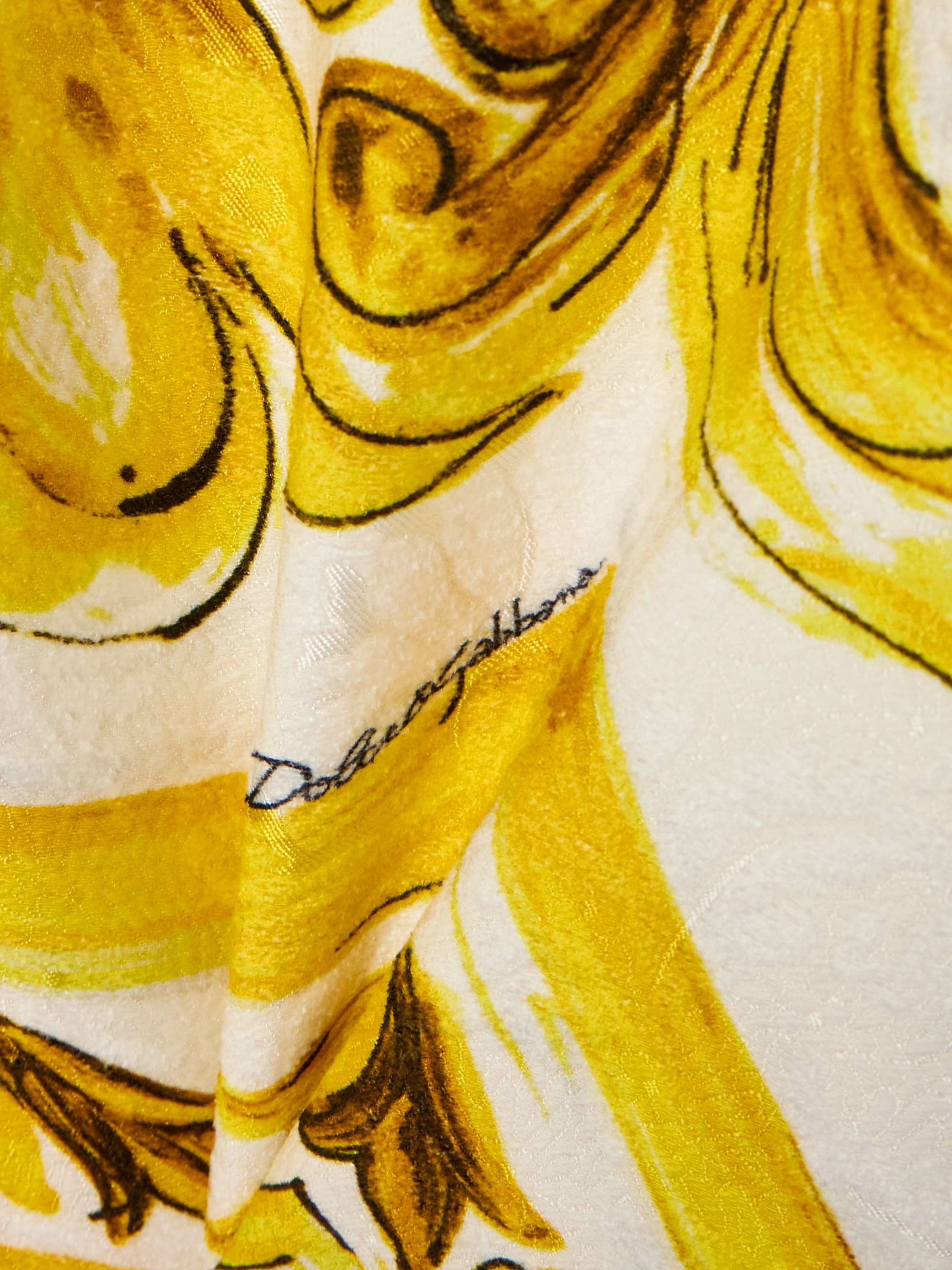 Maiolica printed brocade mini dress view
