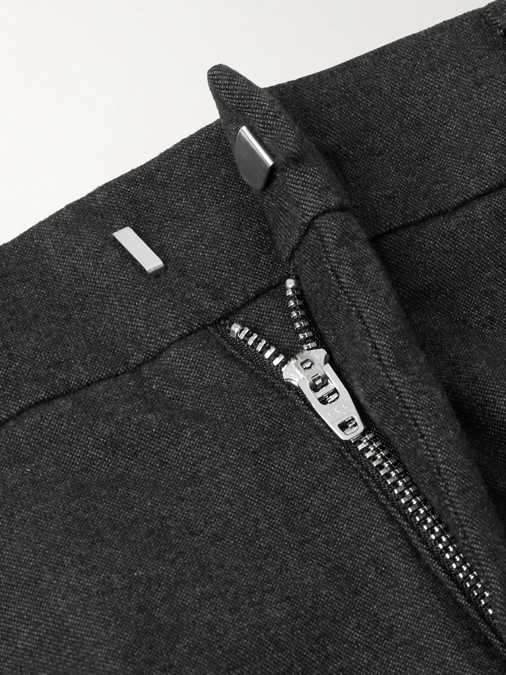Theo 1067 Straight-Leg Stretch-Cotton Twill Trousers view