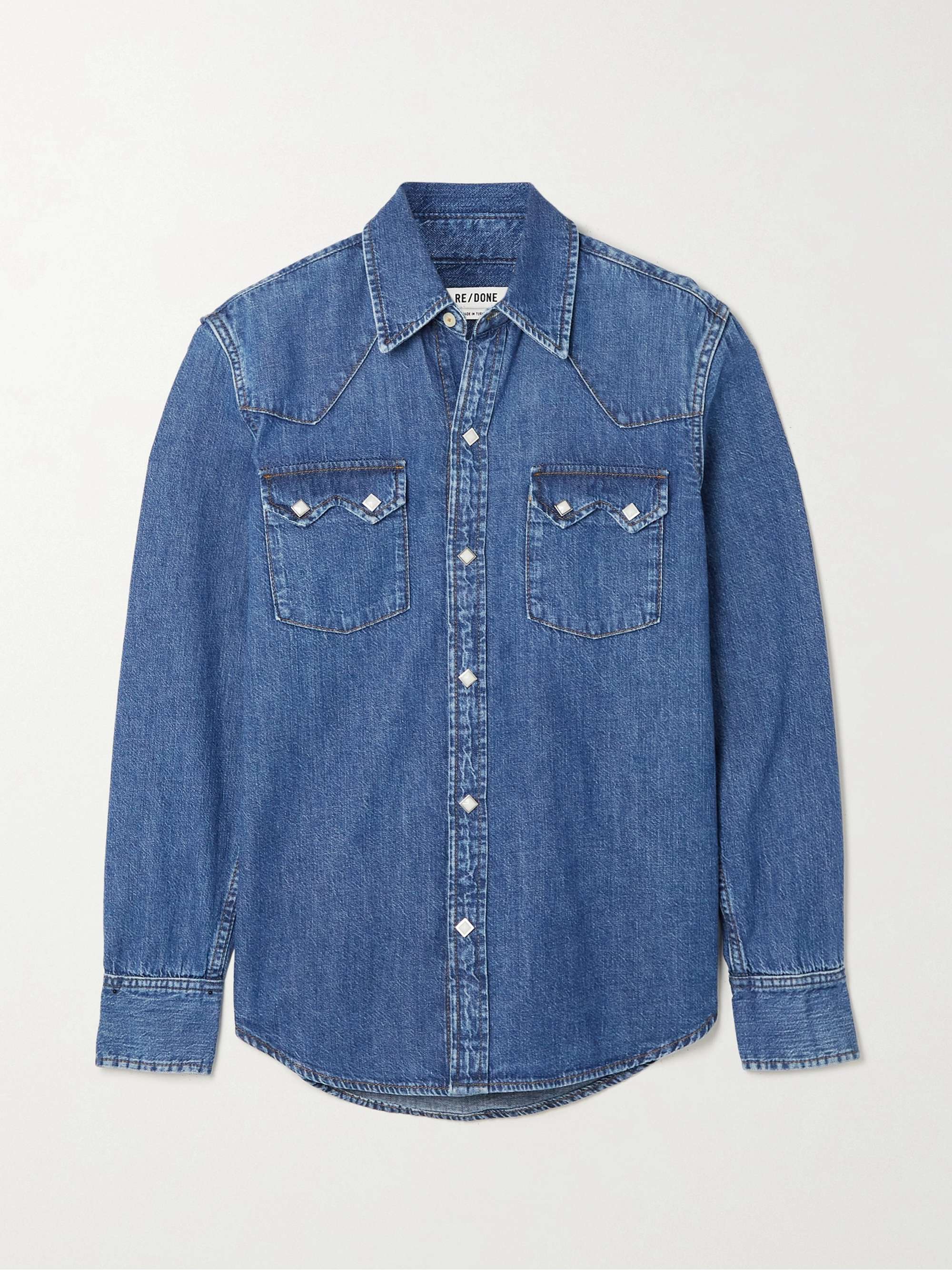 50s Sawtooth denim shirt view