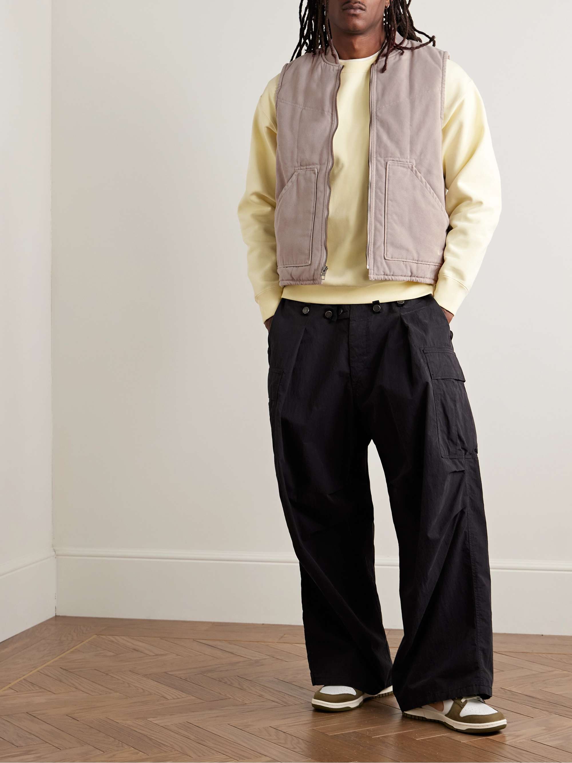 Life Padded Garment-Dyed Cotton-Canvas Gilet view