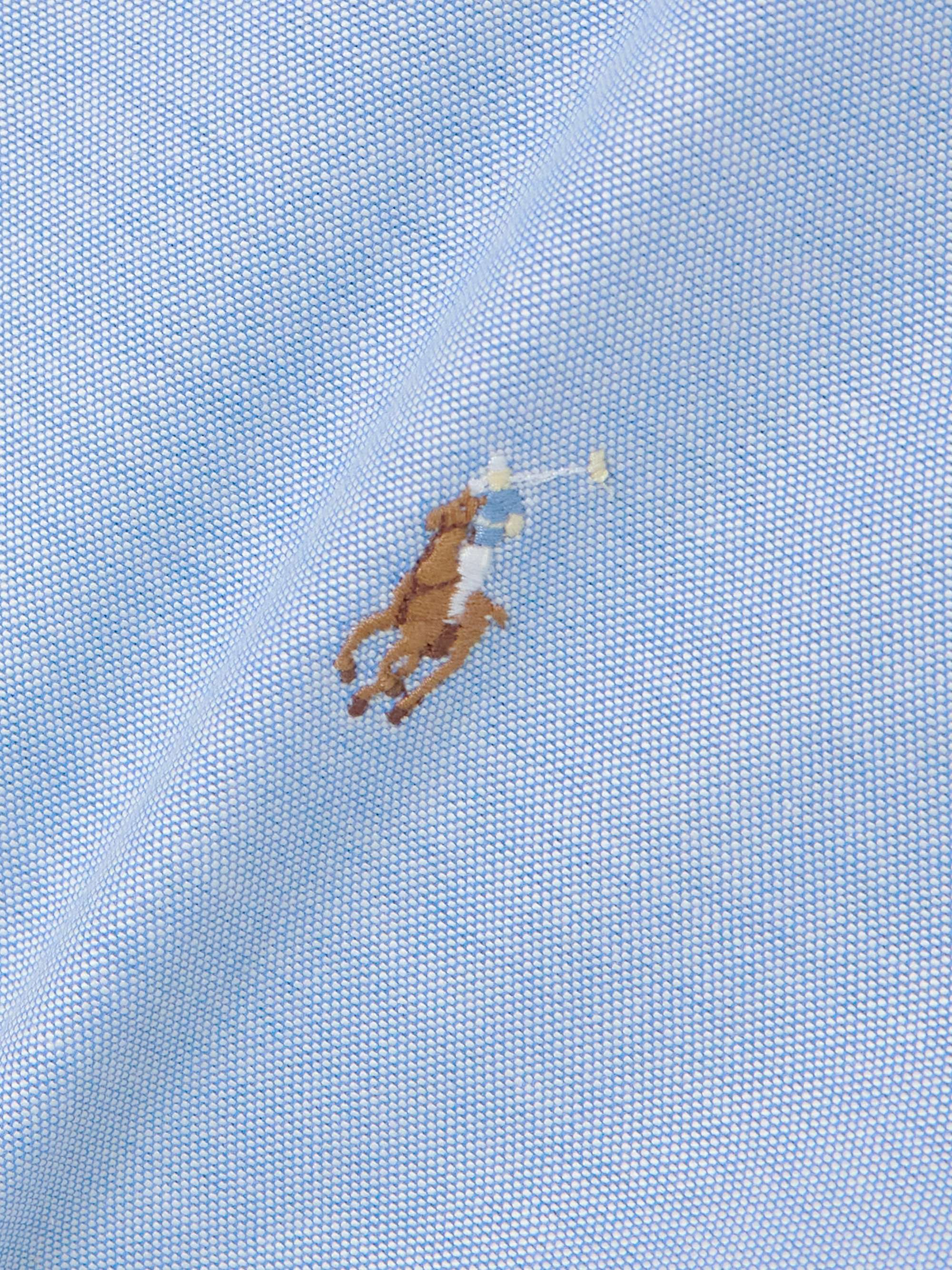 Embroidered cotton-blend Oxford shirt view