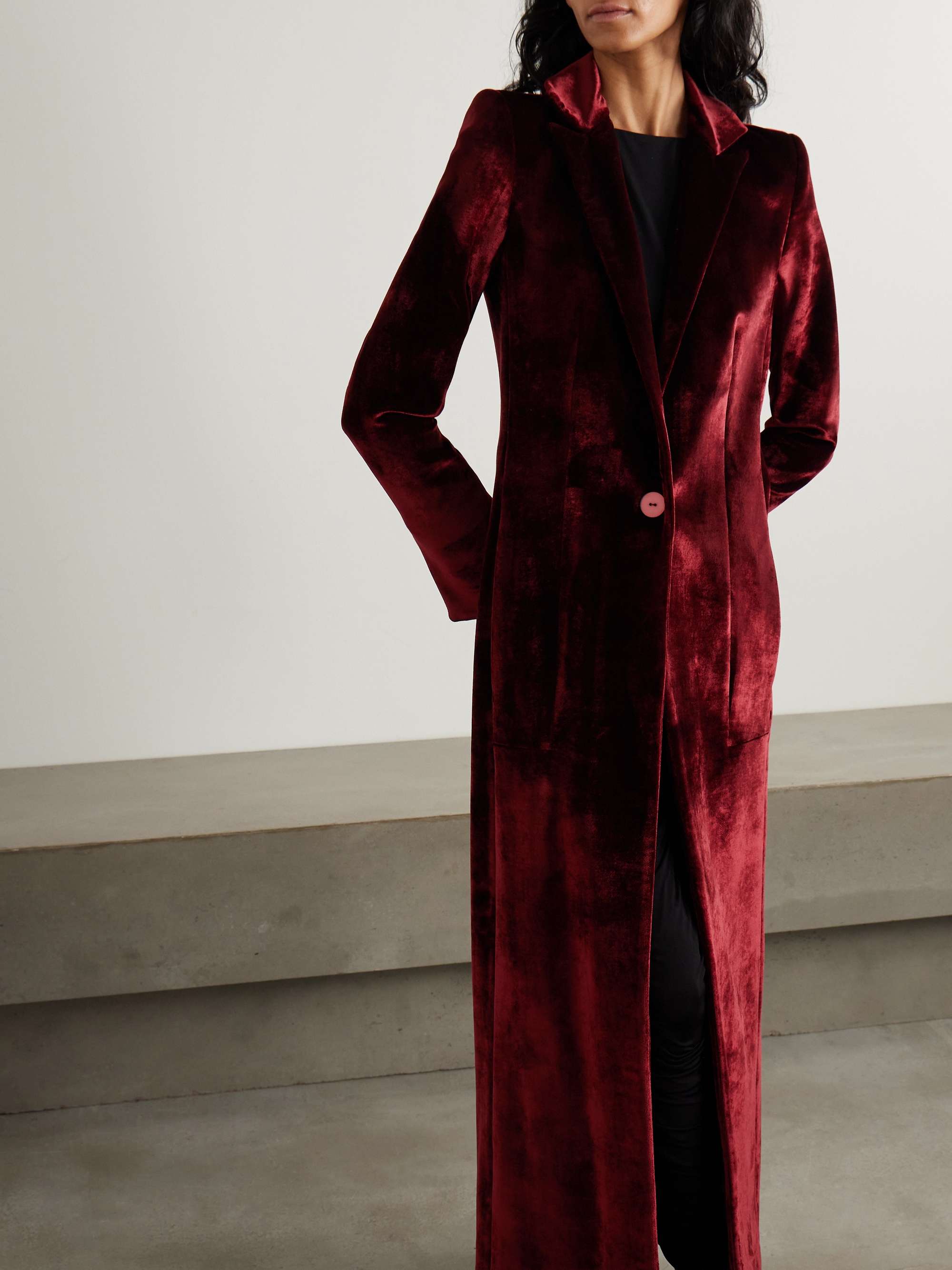 Velvet coat view