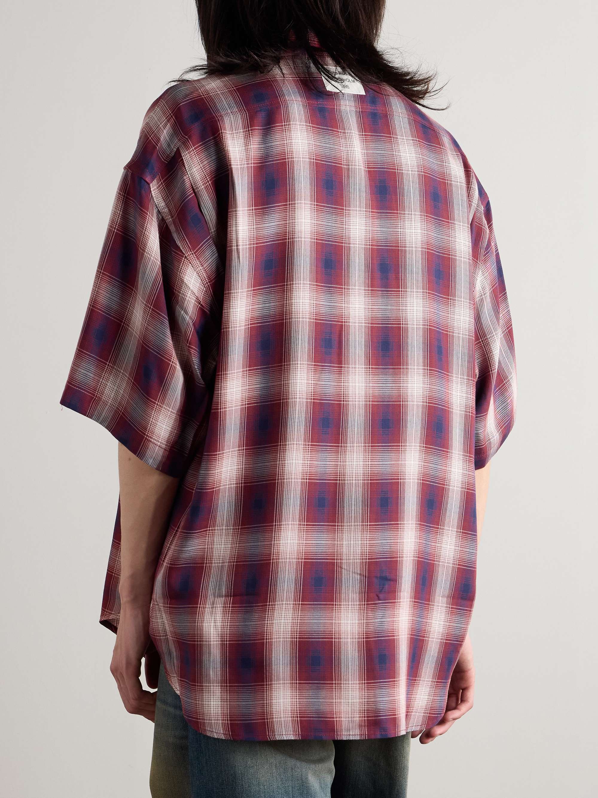 Oversized Checked Woven Shirt view