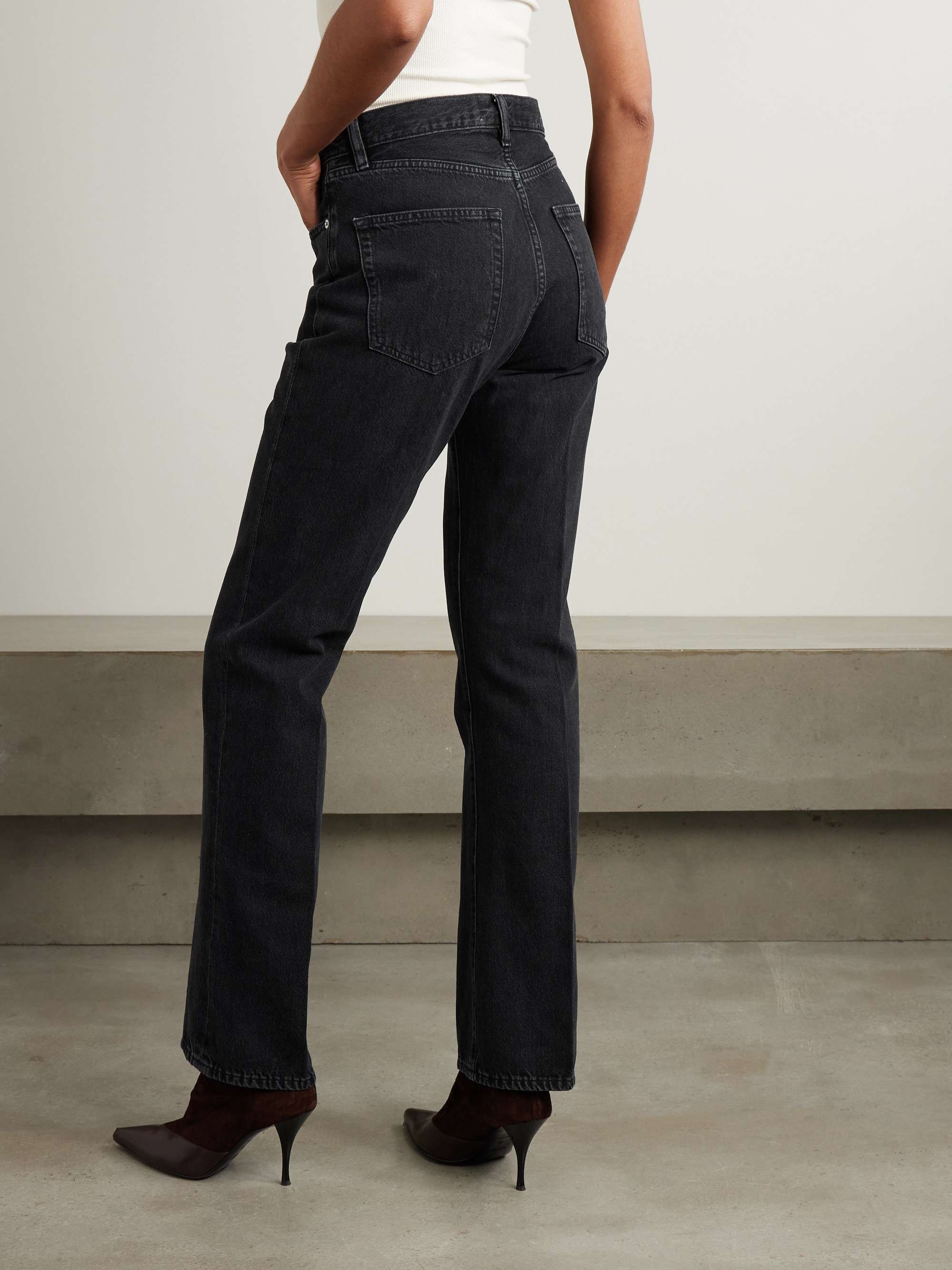 The Vertical high-rise bootcut jeans view