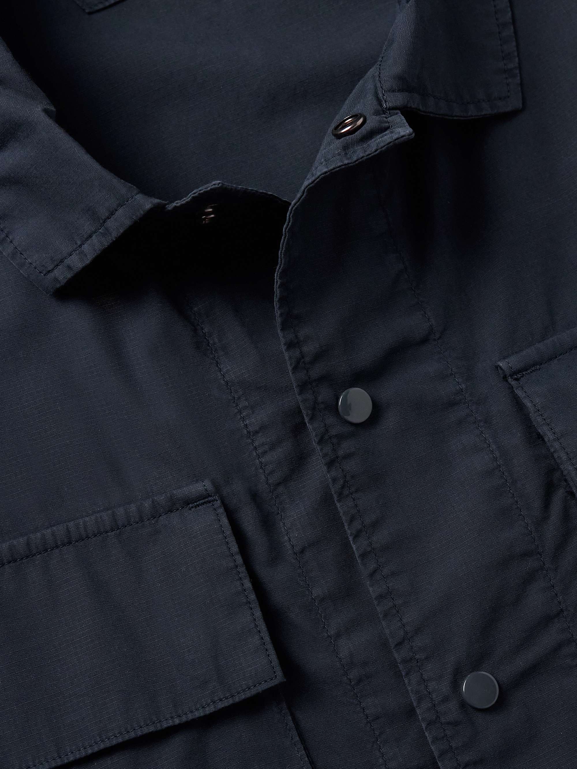 Logo-Appliquéd Cotton-Ripstop Overshirt view