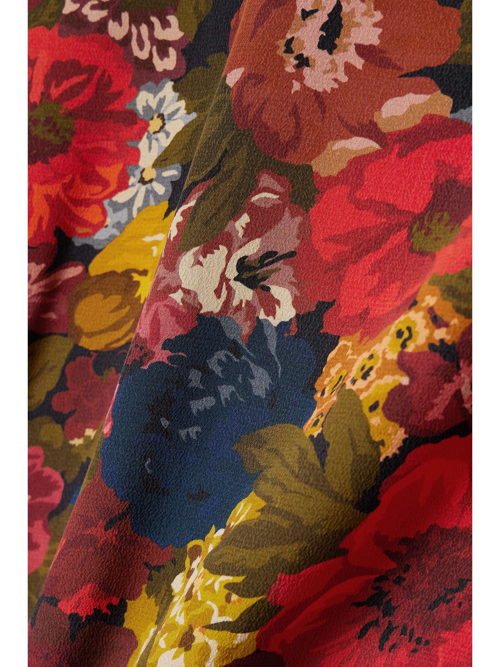 Kira belted pussybow floral-print silk-georgette mini dress view