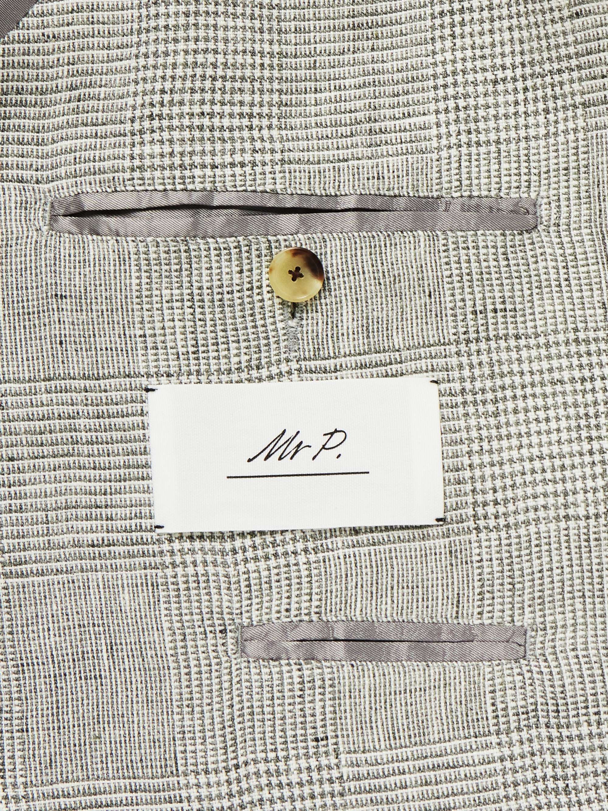 Prince of Wales Checked Linen Suit Jacket view