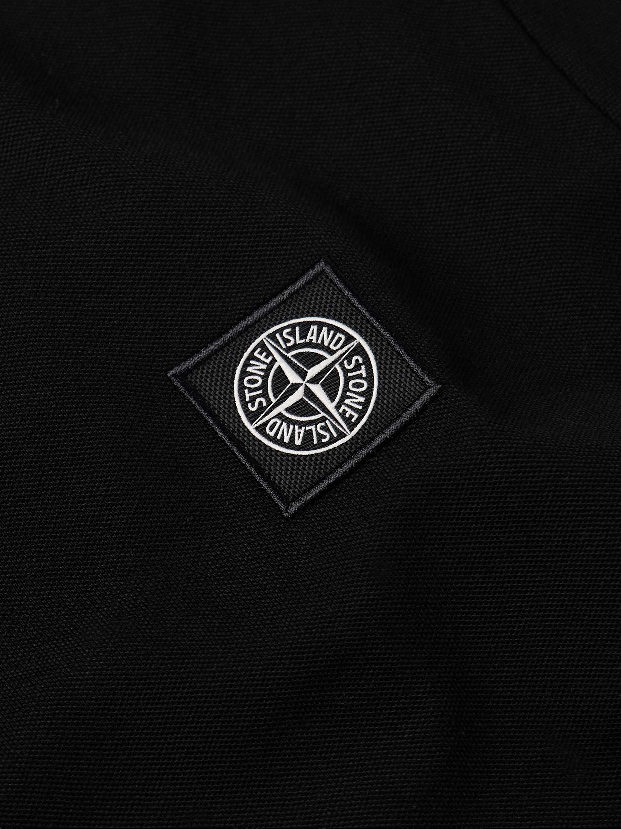 Logo-Appliquéd Stretch-Cotton Piqué Polo Shirt view
