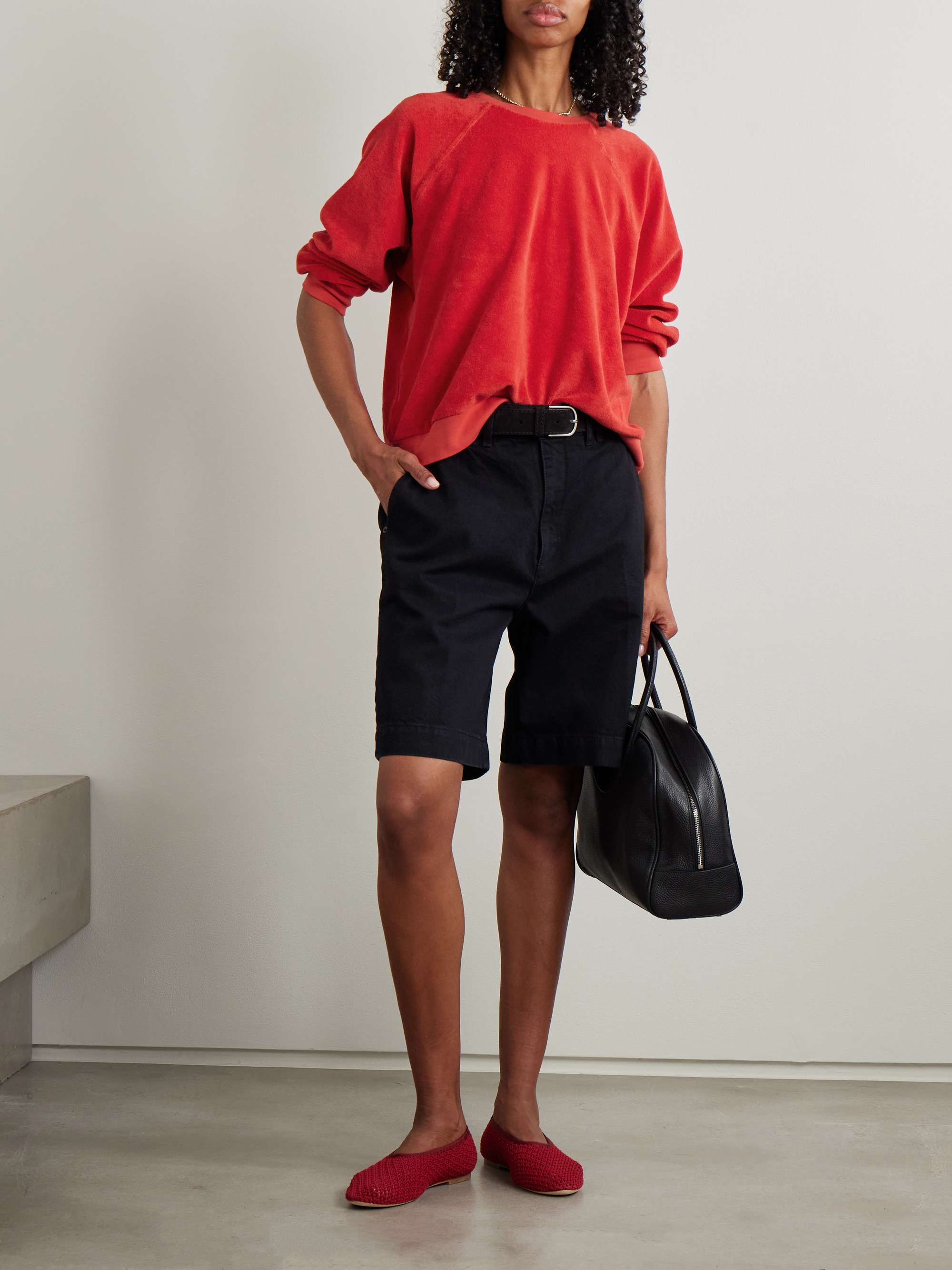 Samos cotton-blend terry sweatshirt view