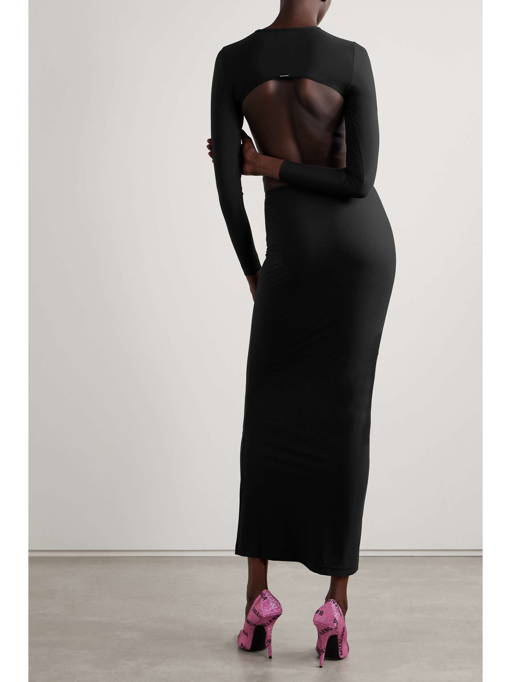 Cutout stretch-jersey maxi dress view