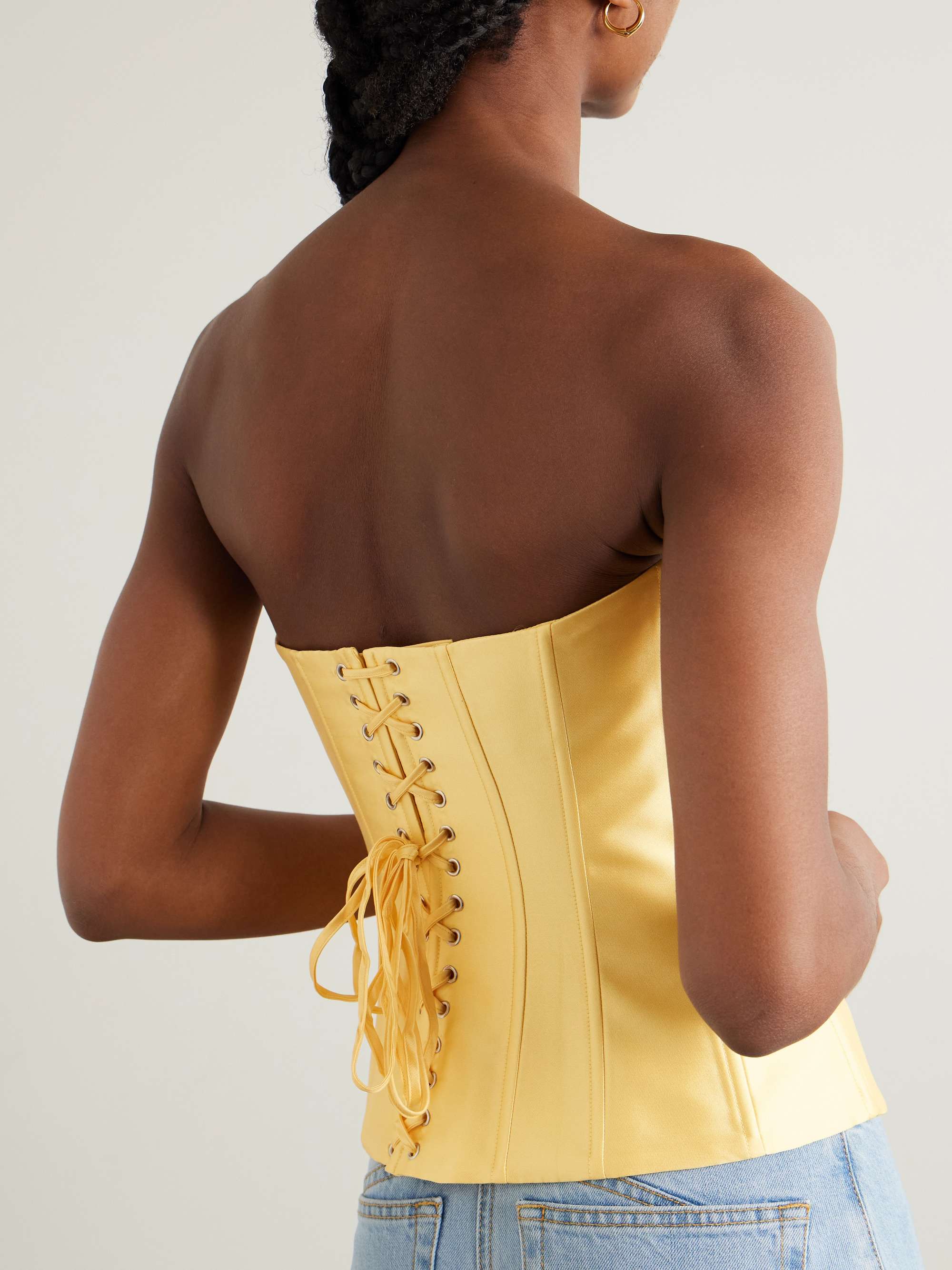 Barbie taffeta corset view