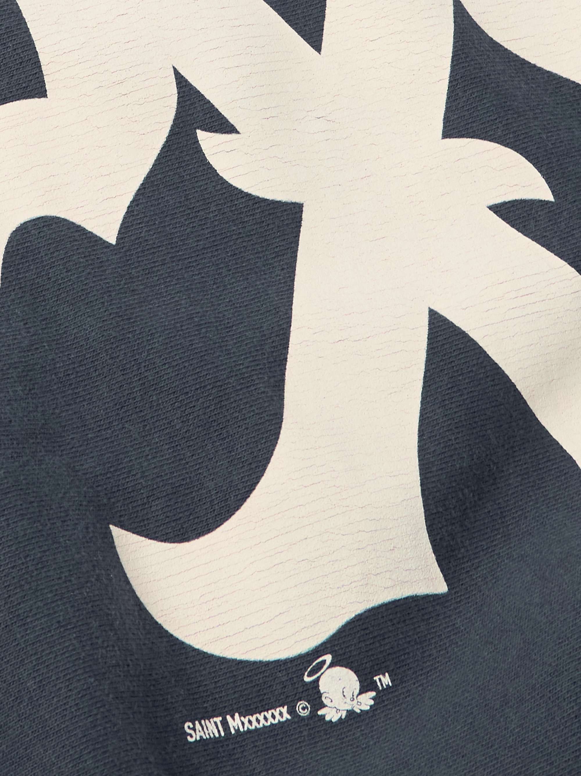 Logo-Print Cotton-Blend Jersey Sweatshirt view
