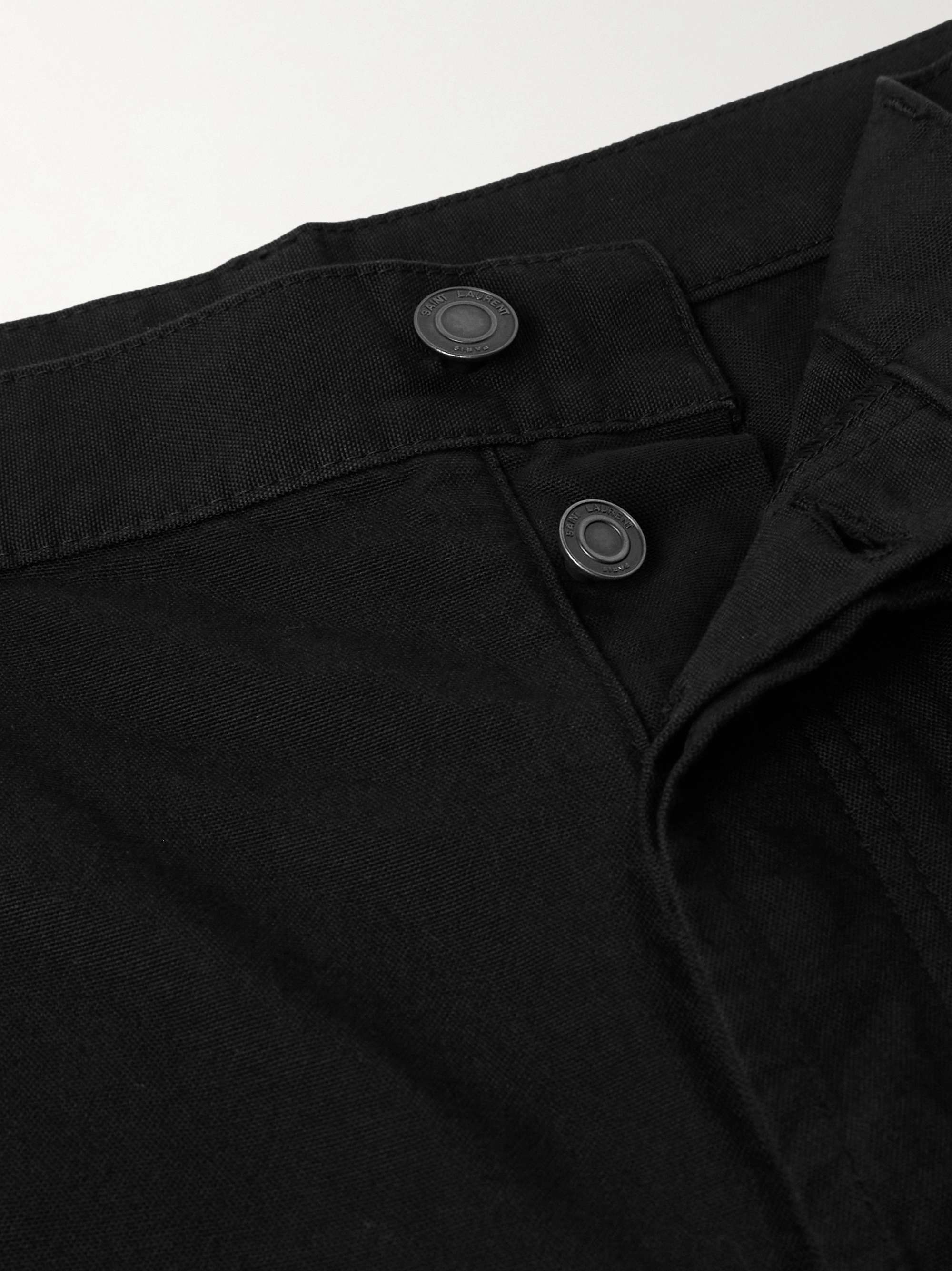 Wide-Leg Cotton-Canvas Shorts view