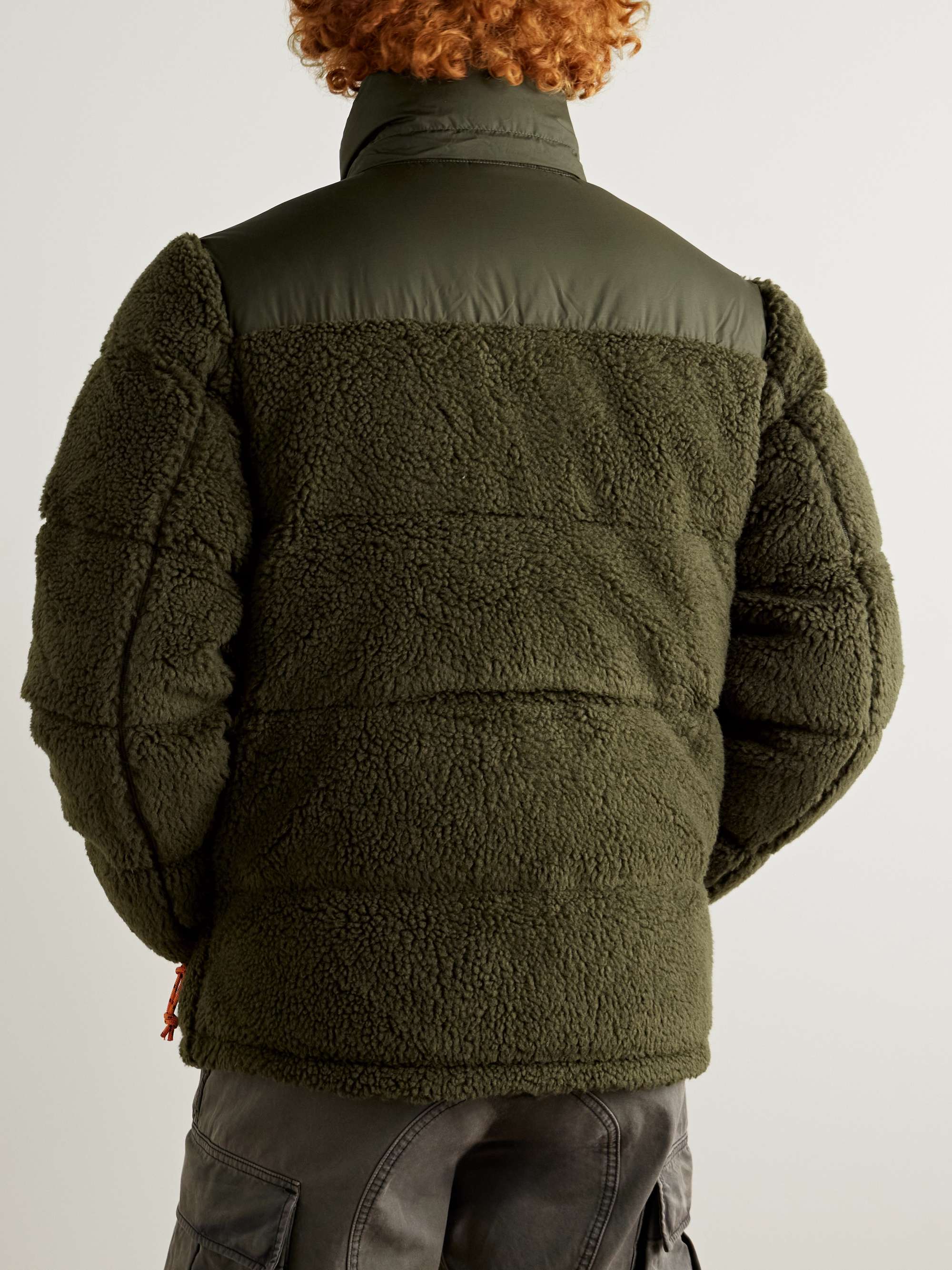 The Gorham Quilted Fleece and Recycled-Ripstop Hooded Down Jacket view