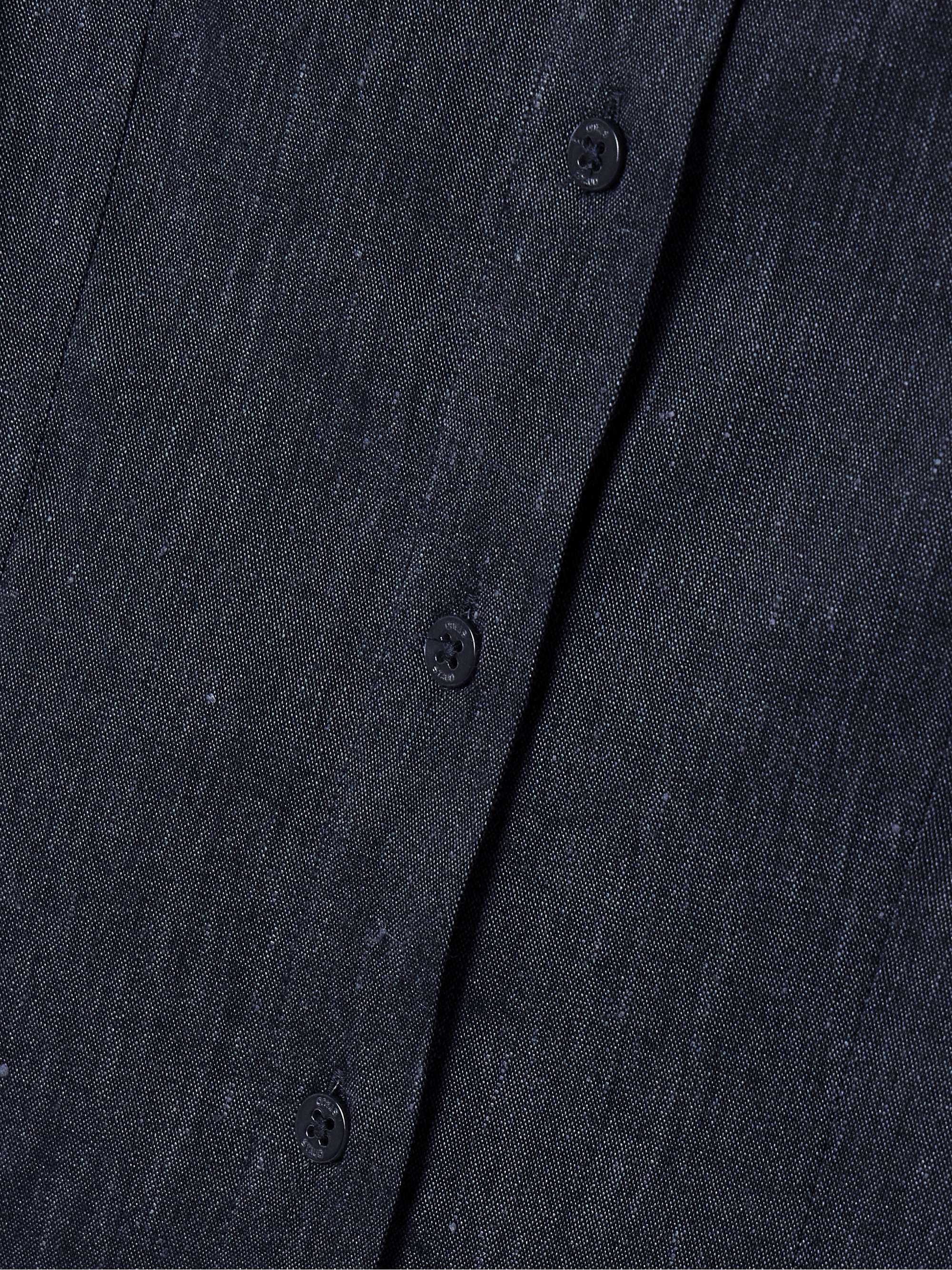 Joan linen-blend chambray midi shirt dress view