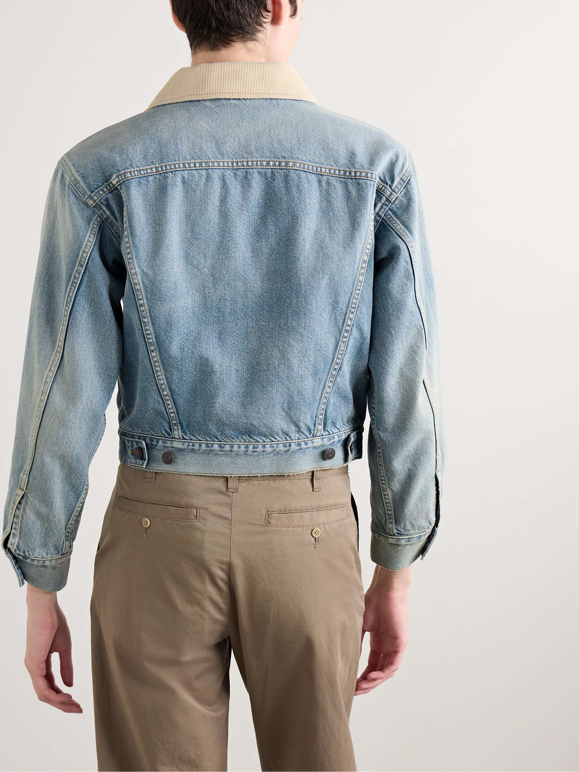 Joras twill-trimmed denim jacket view