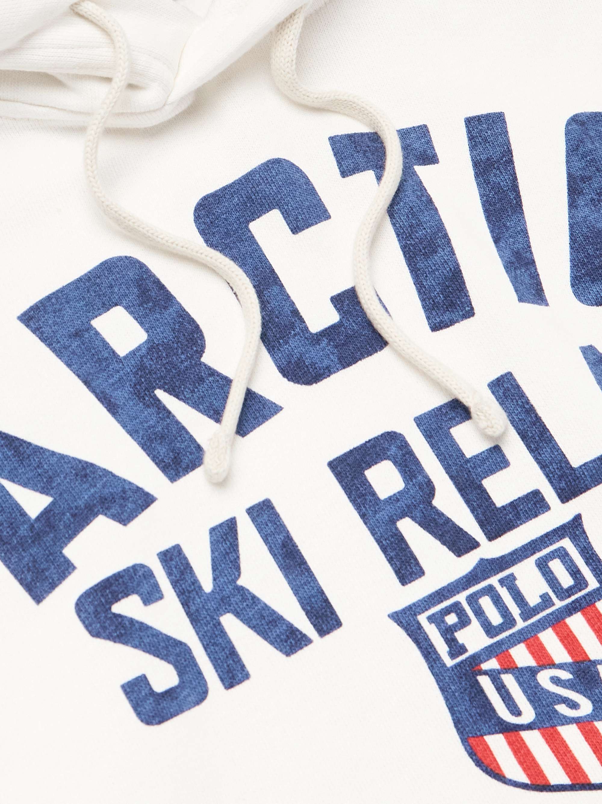 Printed Cotton-Blend Jersey Hoodie view